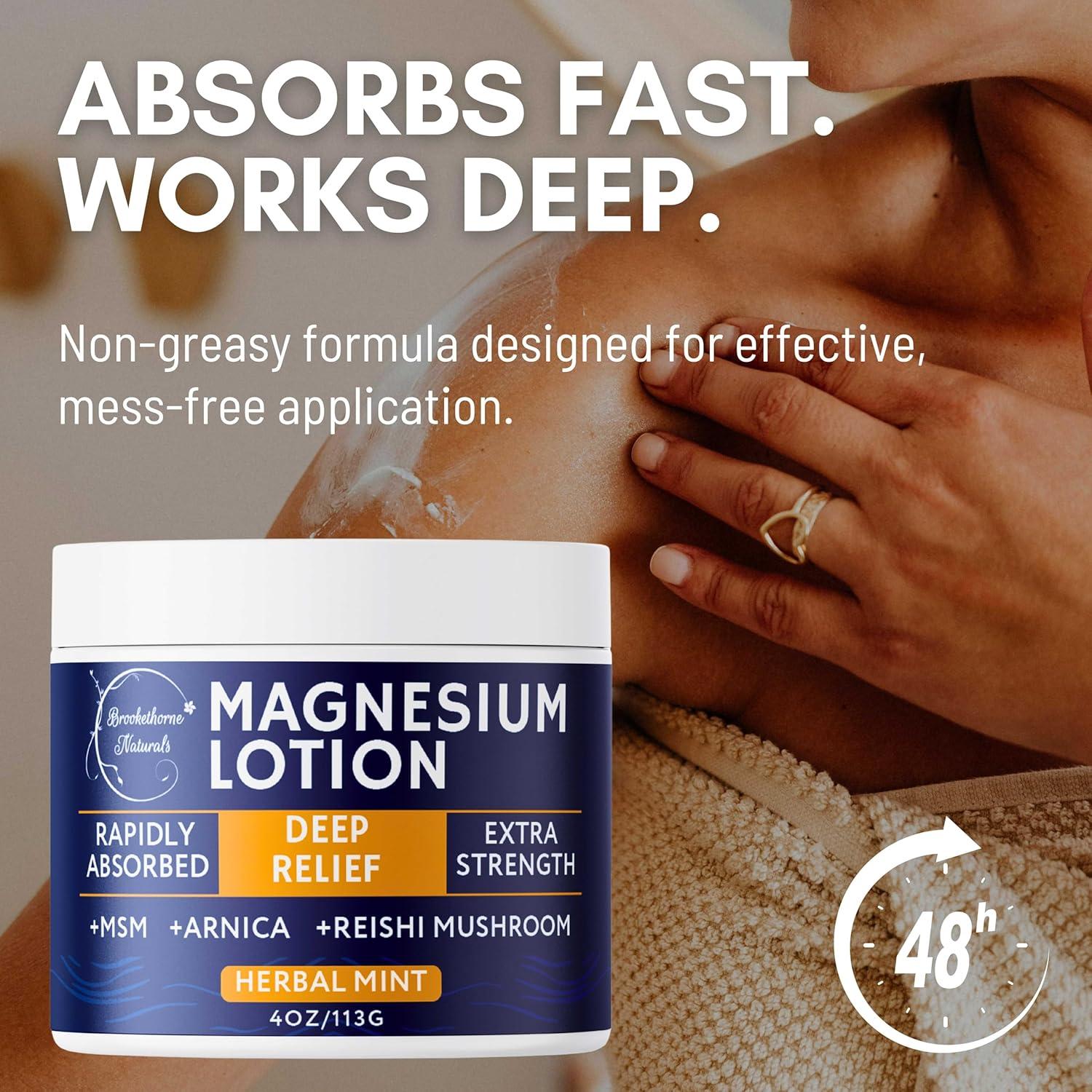 Crema Tópica de Magnesio Brookethorne 113.4g - Alivio Muscular