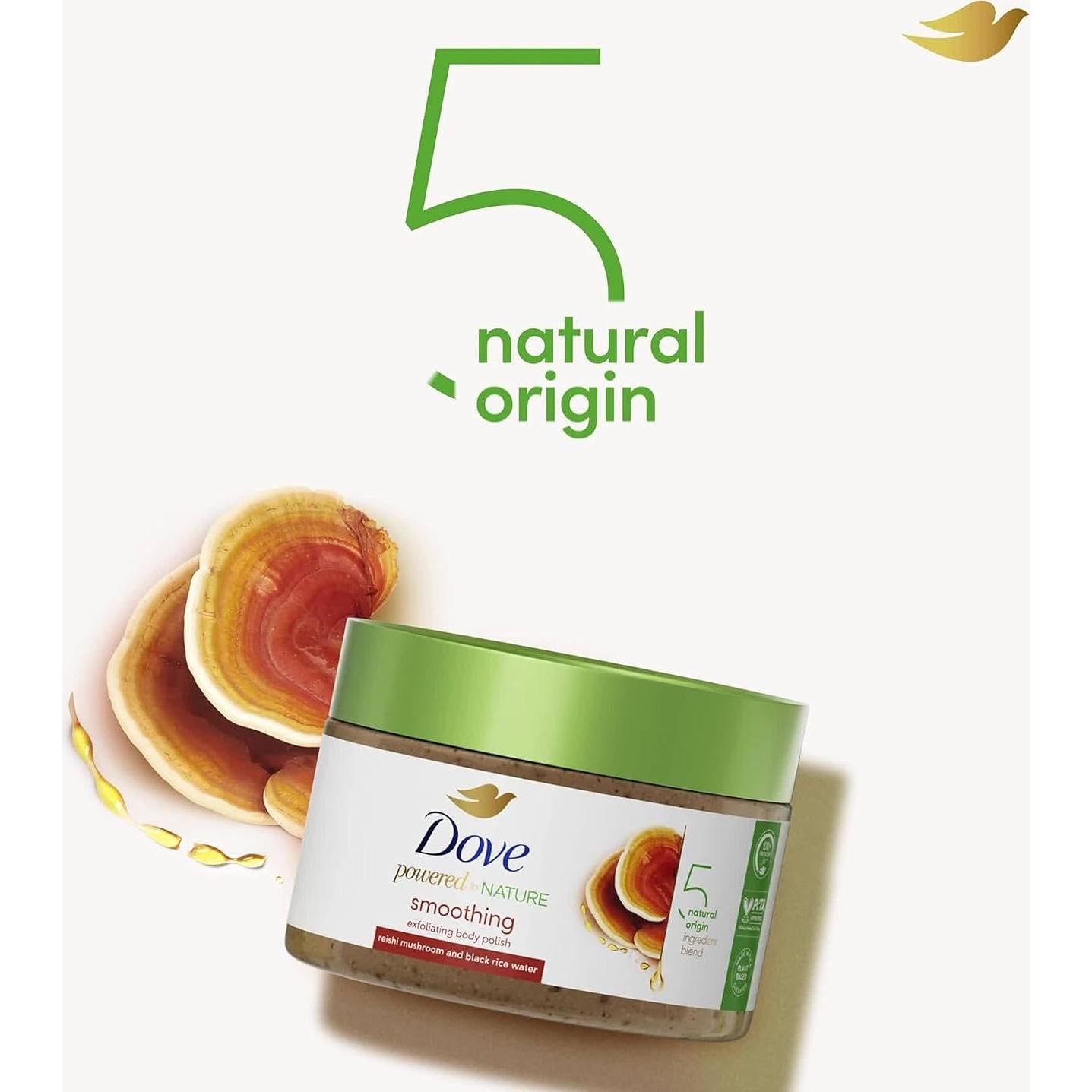 Exfoliante Corporal Suavizante Dove 298 g - 5 Ingredientes Naturales