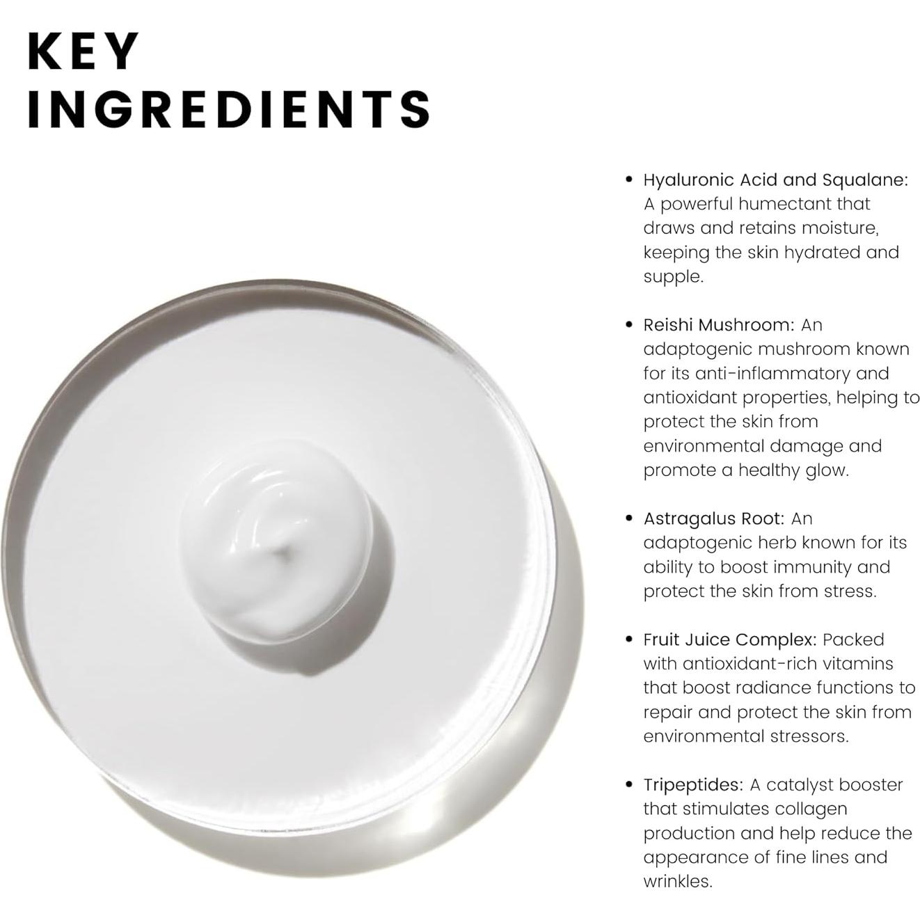 Crema Hidratante Facial Profunda COMUNE - 50 mL, Hongo Adaptógeno