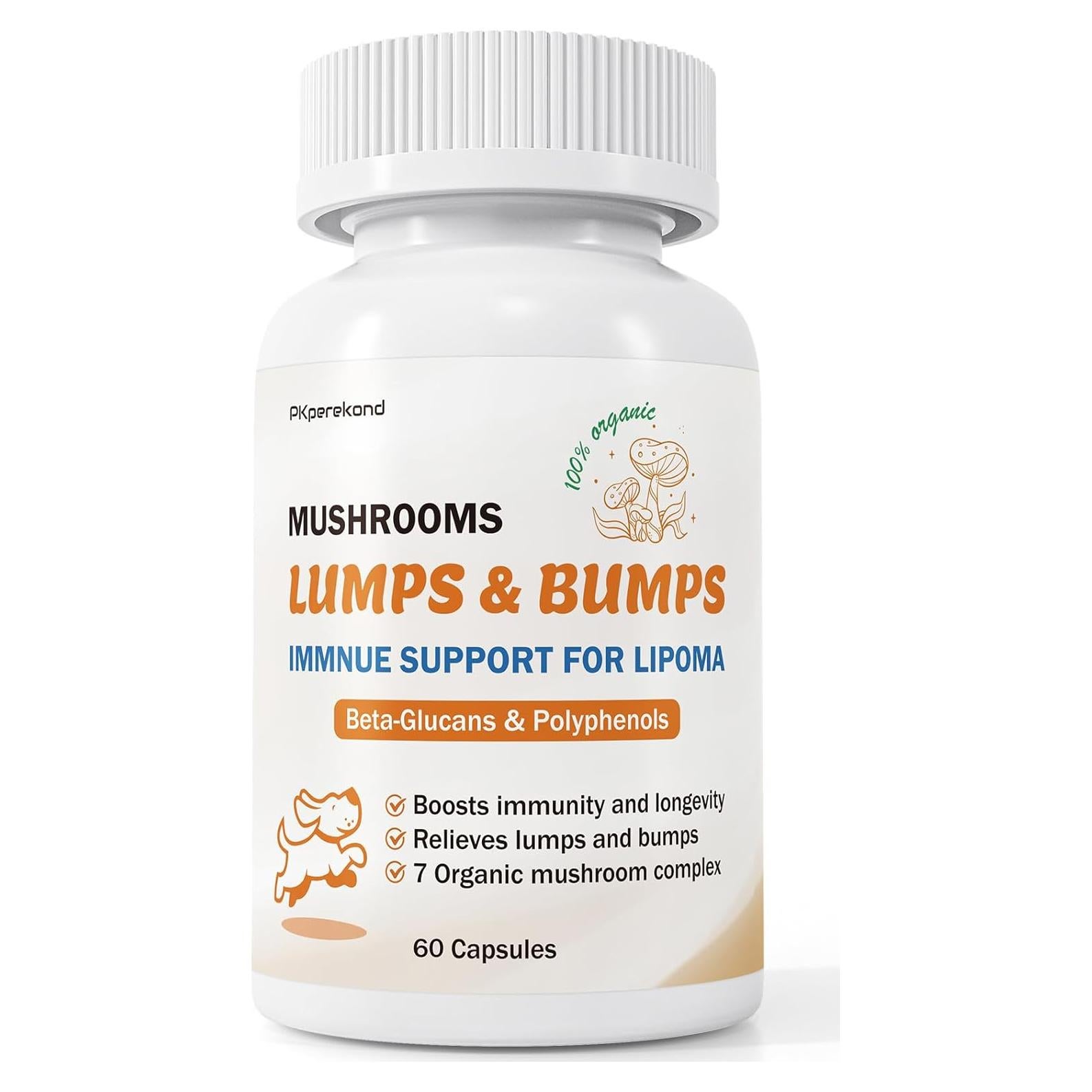 Suplemento de Hongo para Perros PKperekond - Cápsulas para Bultos y Lipomas