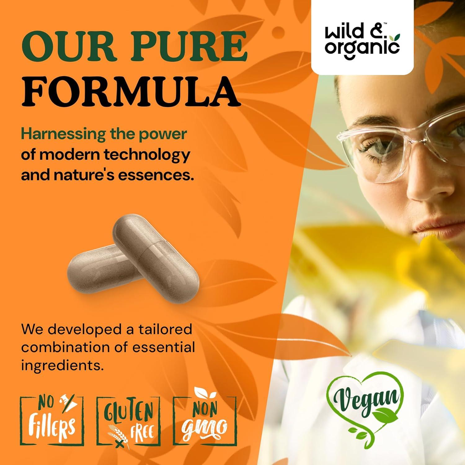 Cápsulas de Hongos Inmunes Silvestres y Orgánicos 60 Caps - Vegano