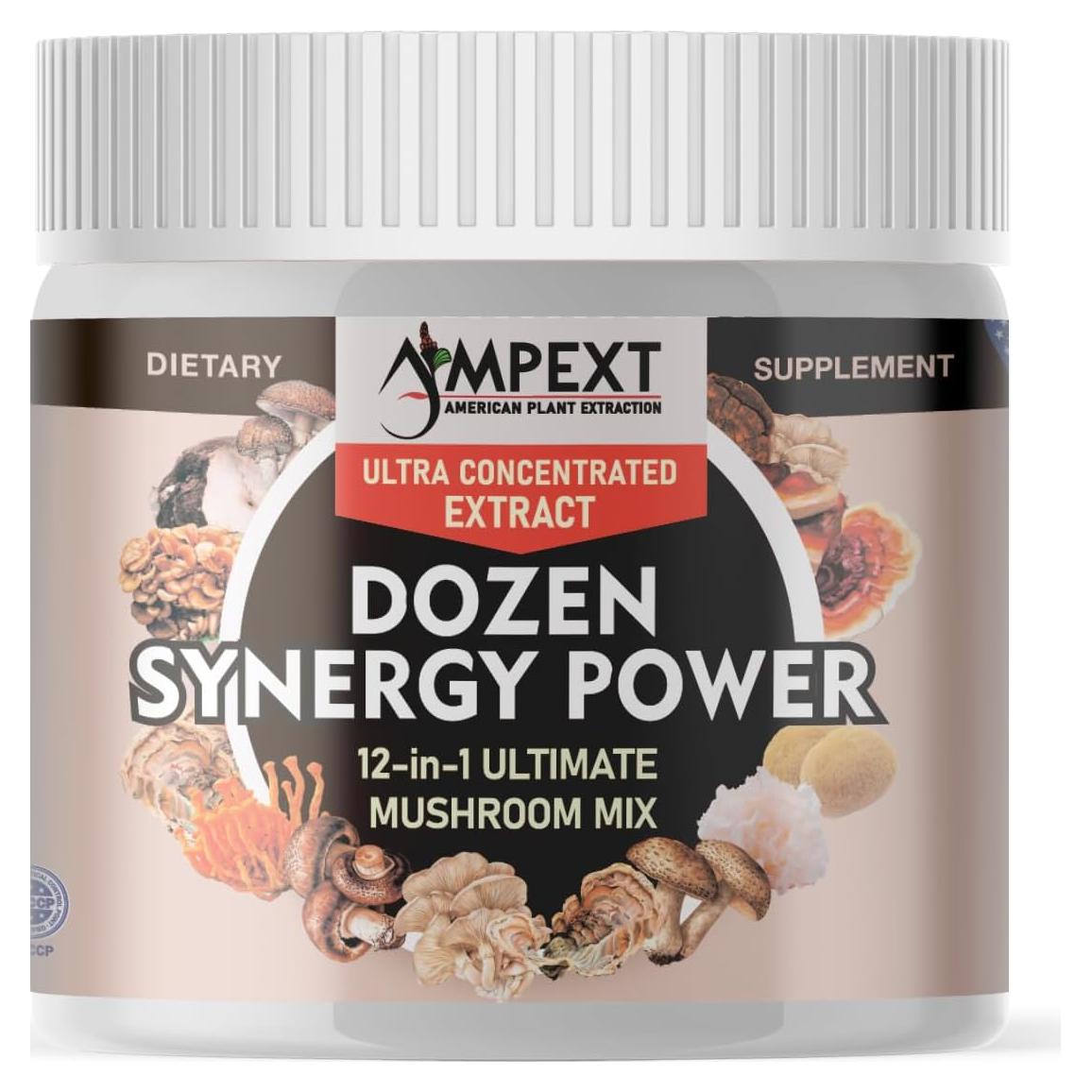 Suplemento de Hongos Poder Sinérgico Doce AMPEXT 226g