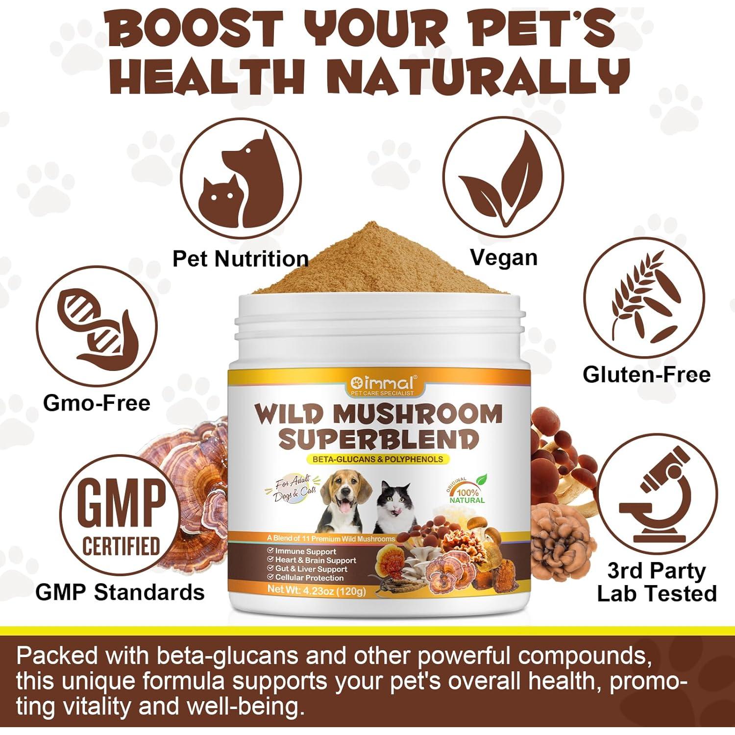 Suplemento de Champiñones Silvestres Shuangjia 125 ml para Mascotas