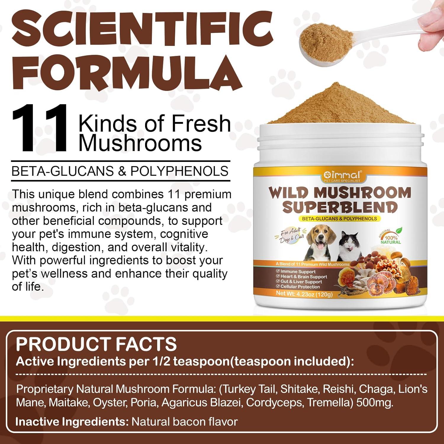 Suplemento de Champiñones Silvestres Shuangjia 125 ml para Mascotas