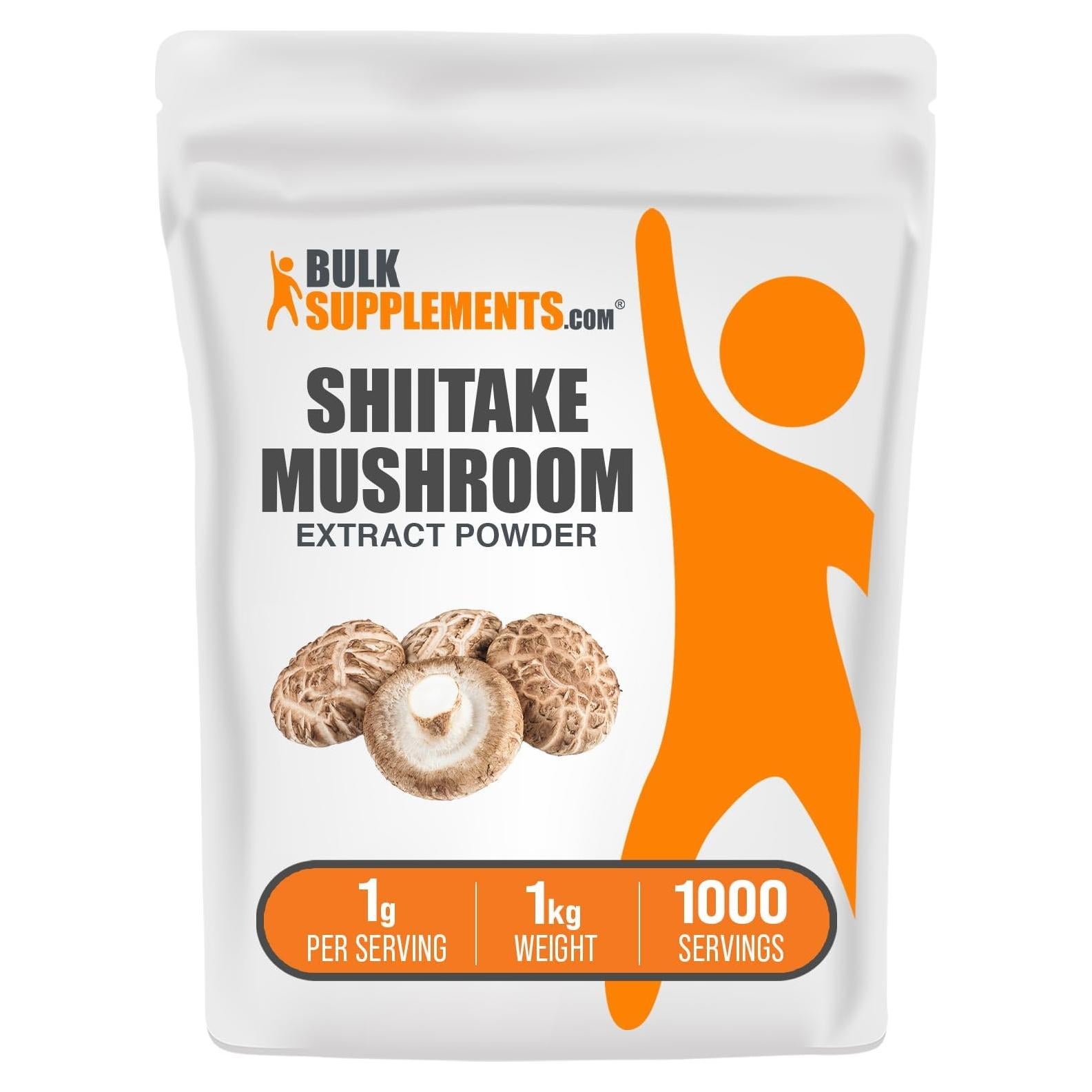 Extracto de Champiñón Shiitake en Polvo BulkSupplements 1kg