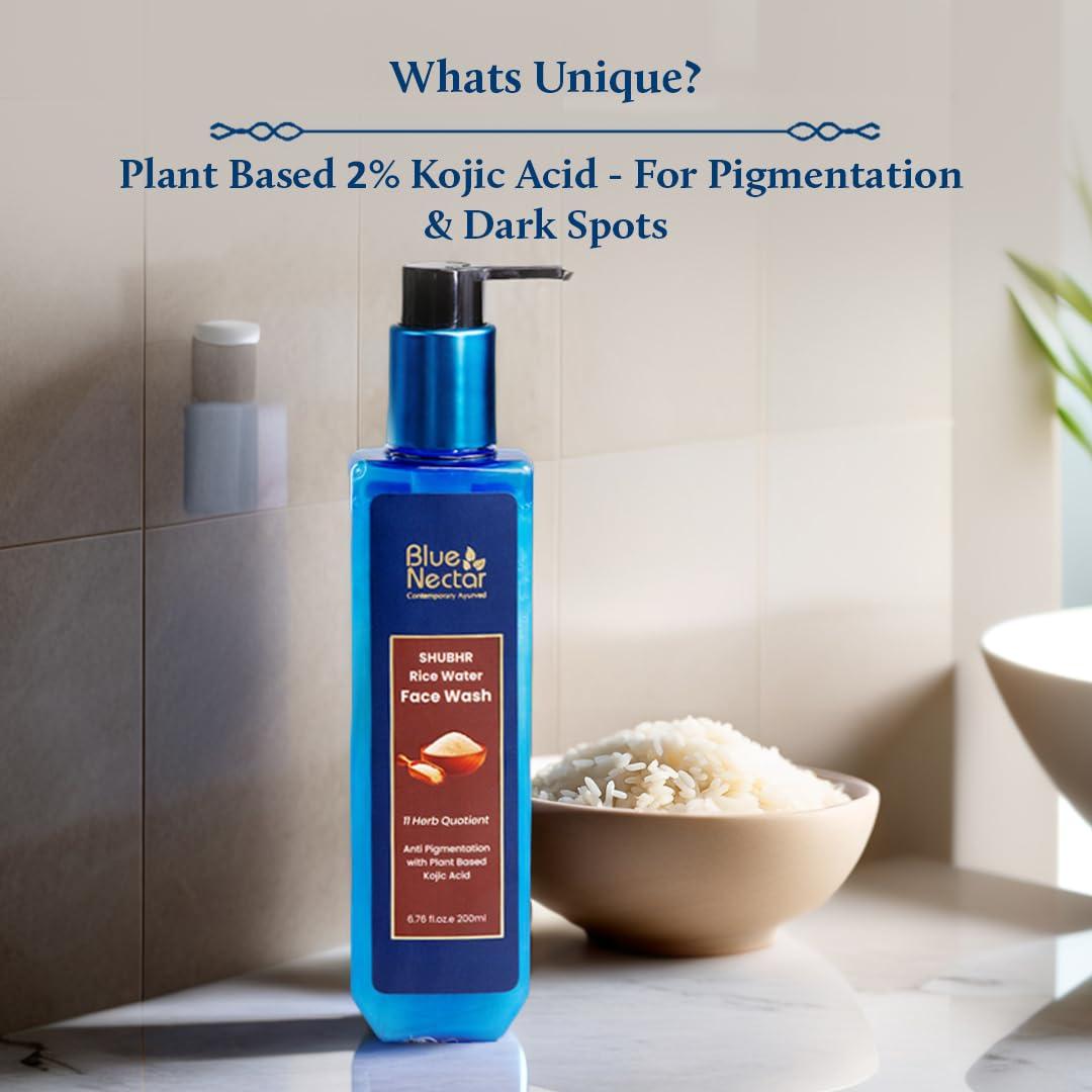 Limpiador Facial Blue Nectar 200 ml con 2% Ácido Kójico