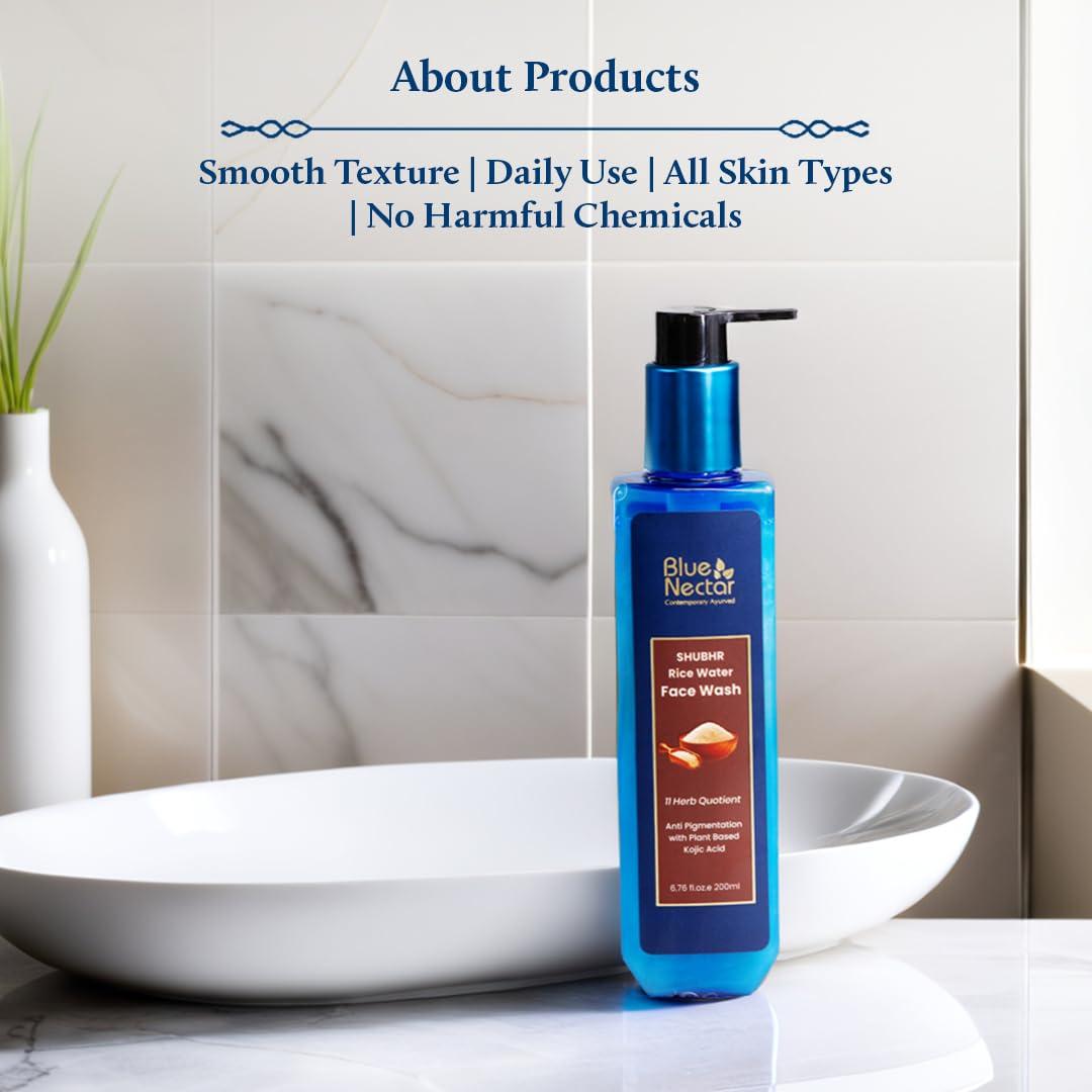 Limpiador Facial Blue Nectar 200 ml con 2% Ácido Kójico