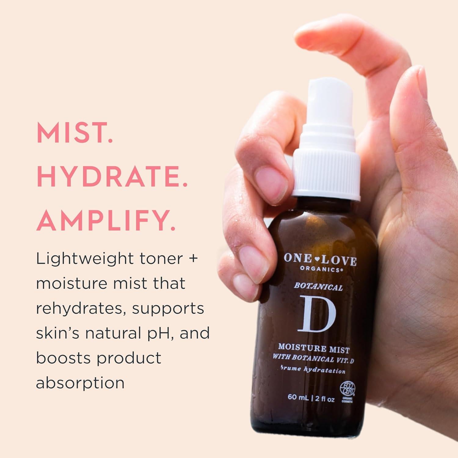 Bruma Hidratante Facial One Love Organics Botanical D 59 ml