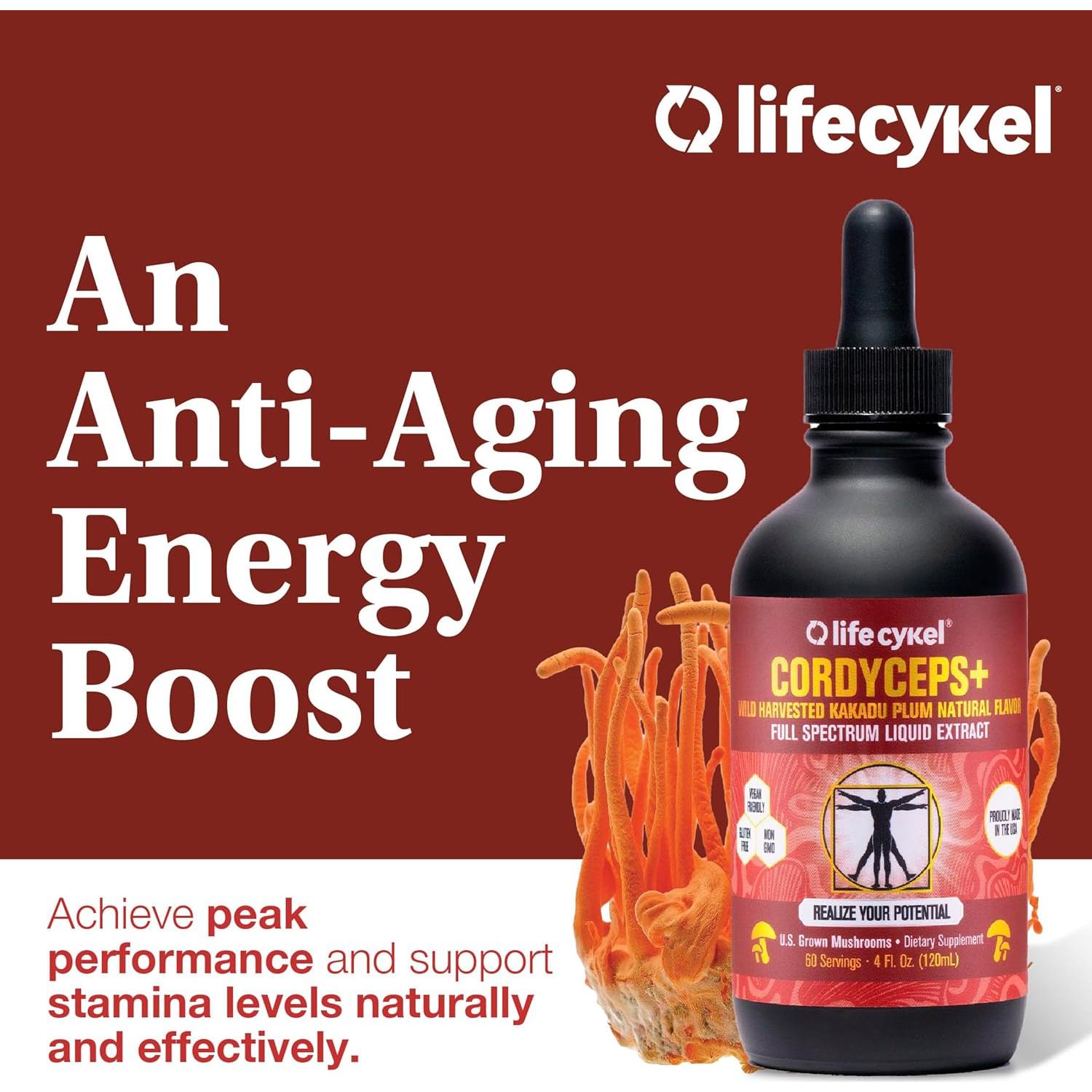 Extracto de Hongo Cordyceps Life Cykel 30 ml - Energía y Vitalidad
