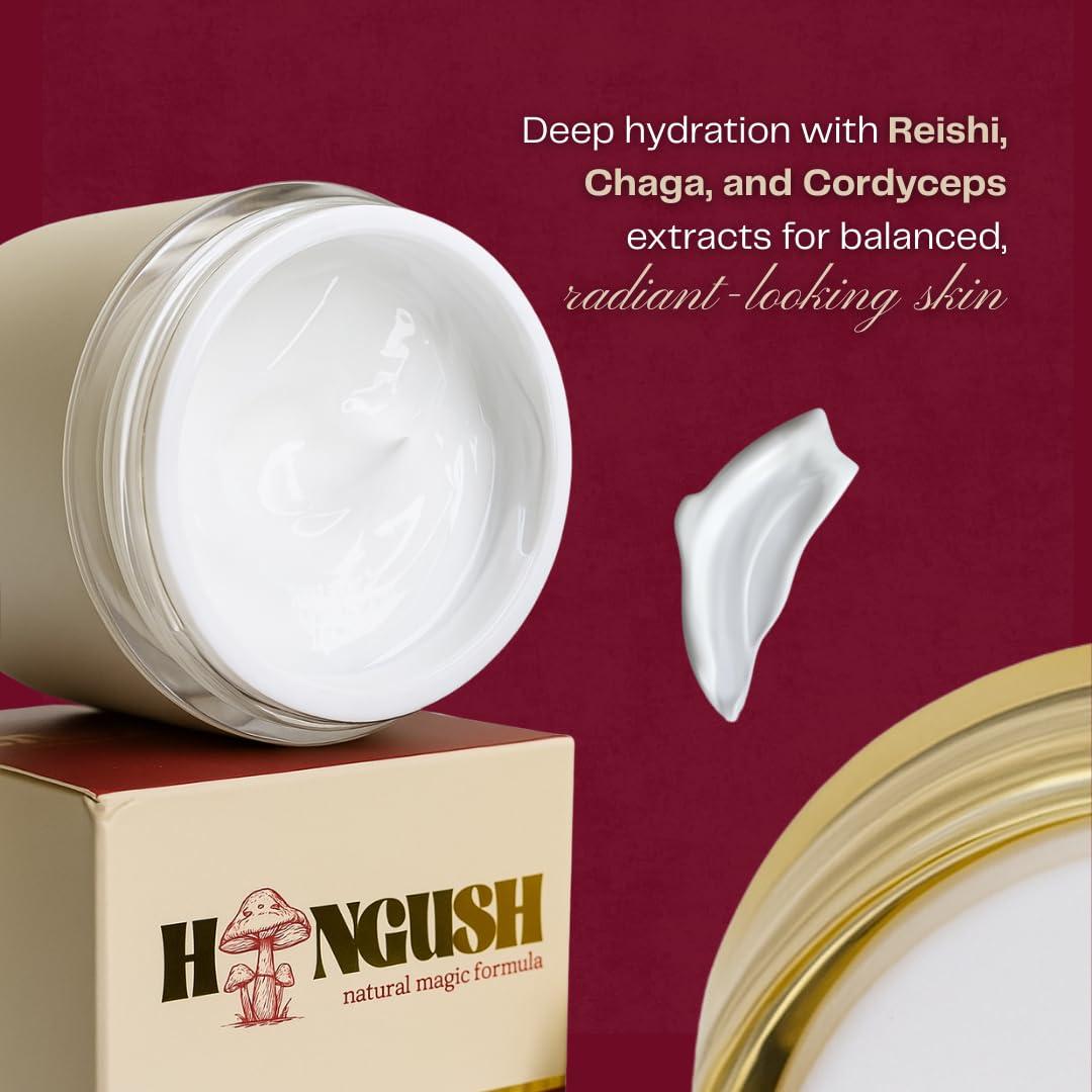 Crema Facial Hidratante HONGUSH 50ml con Hongos Adaptógenos