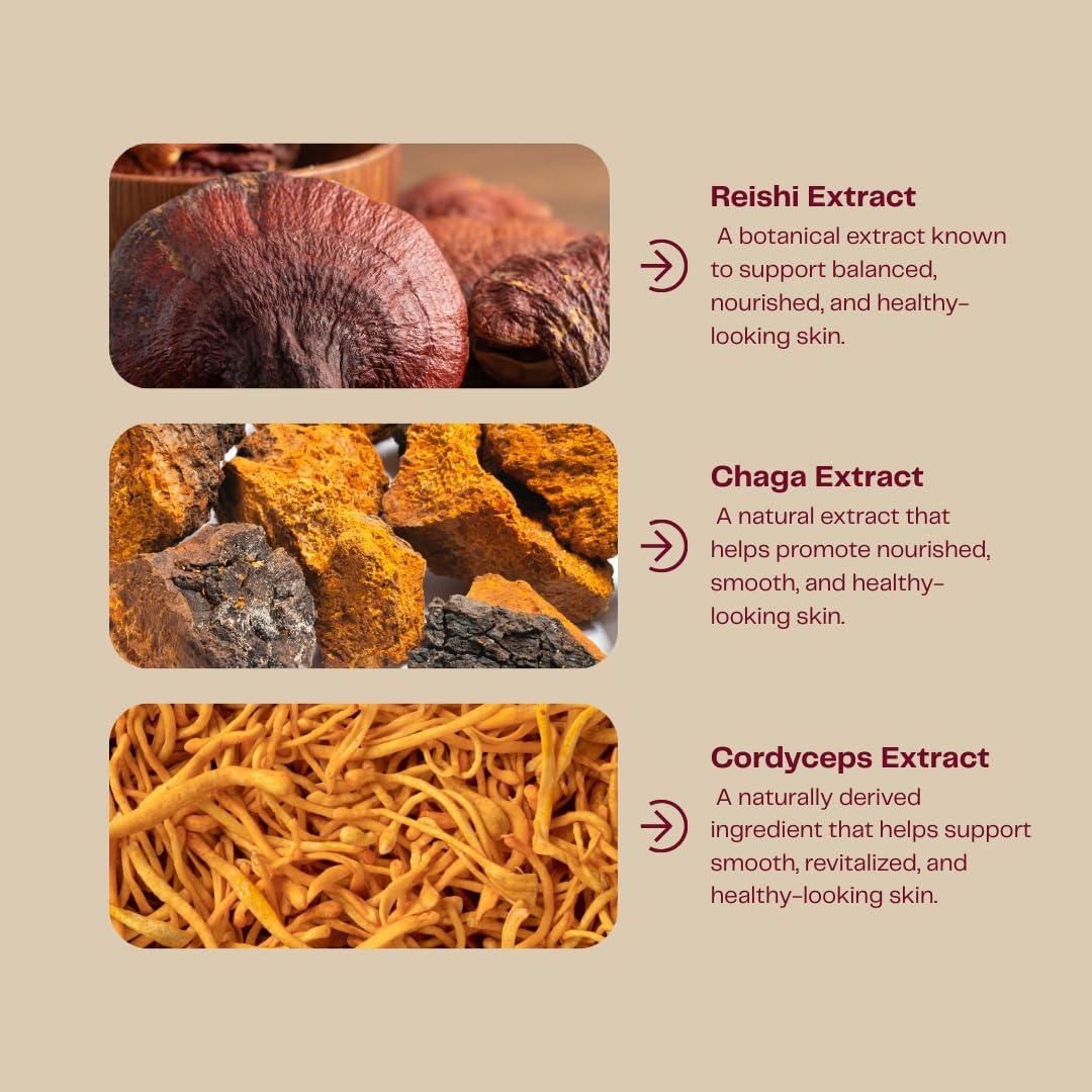 Crema Facial Hidratante HONGUSH 50ml con Hongos Adaptógenos