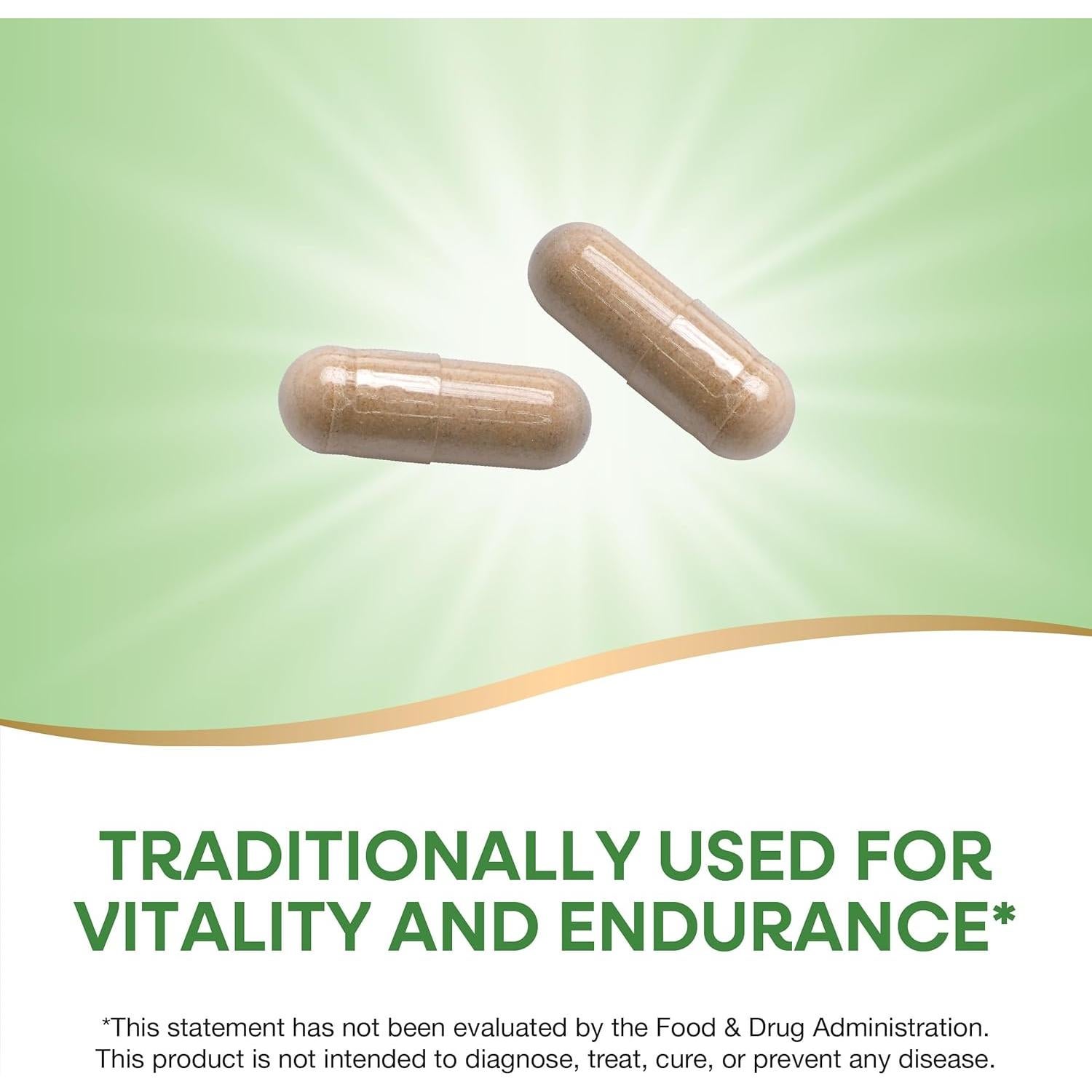 Cordyceps Premium Nature's Way 1000 mg 60 cápsulas veganas