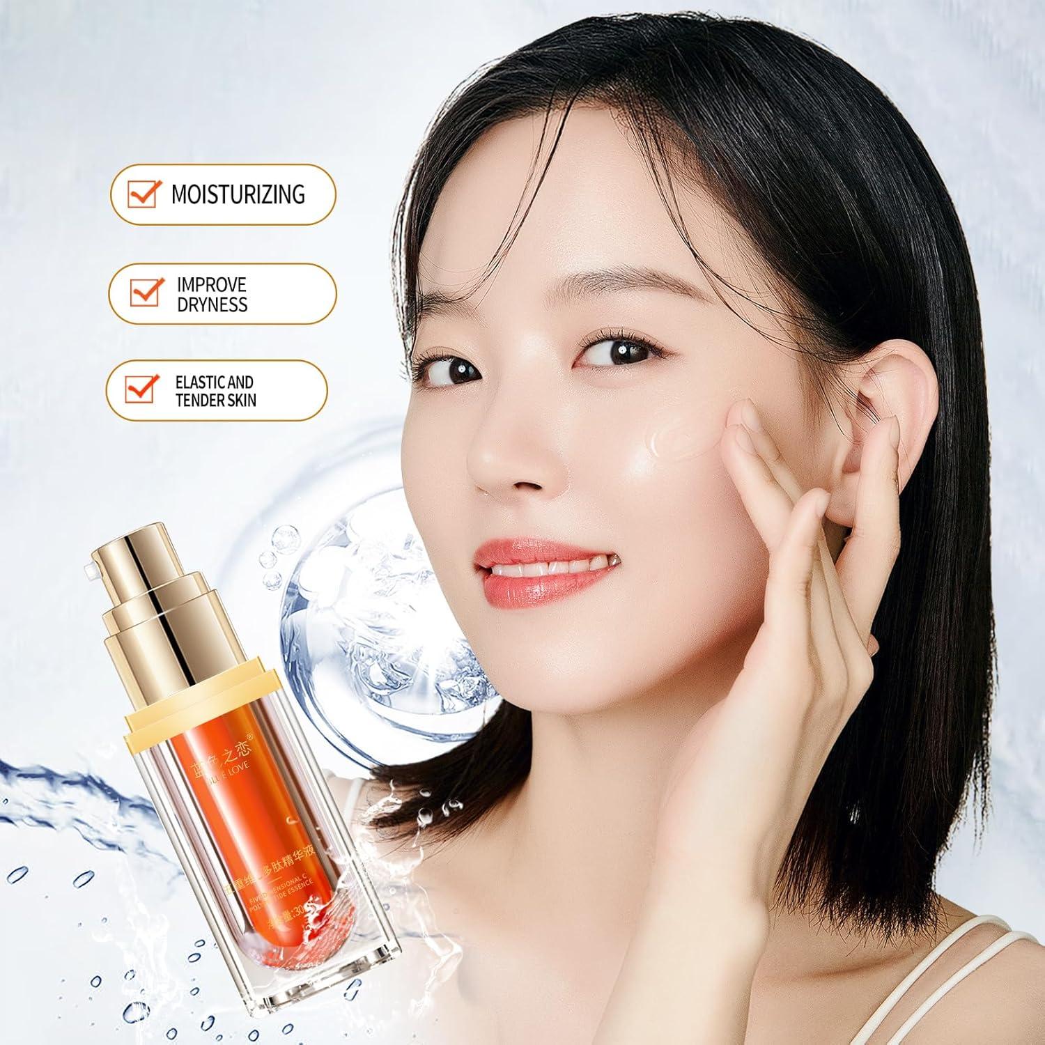 Esencia Facial Hidratante AMOR AZUL 5 Vitaminas C 150g