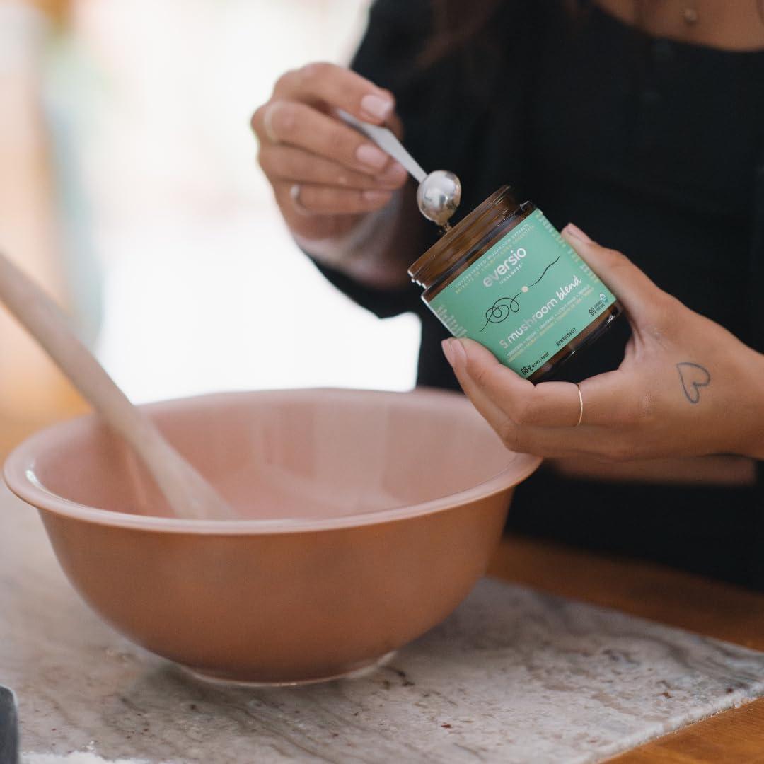 Mezcla de 5 Hongos Eversio Wellness 60g - Cordyceps, Reishi, Maitake