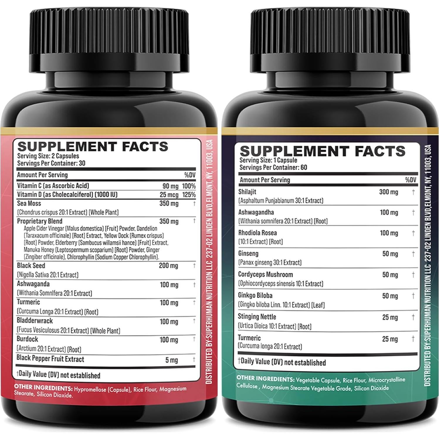 Suplemento Herbal Parrox 60 Cápsulas - Jengibre y Rhodiola