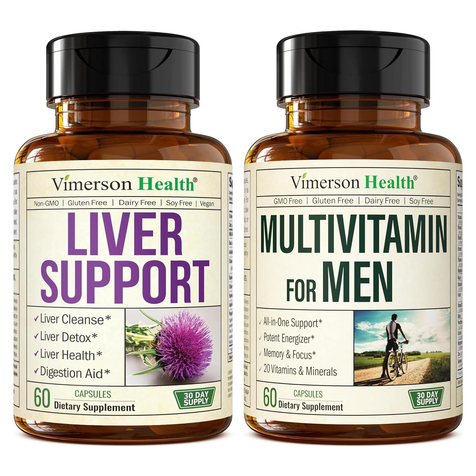 Suplemento Hepático y Multivitamínico para Hombres - Salud y Energía