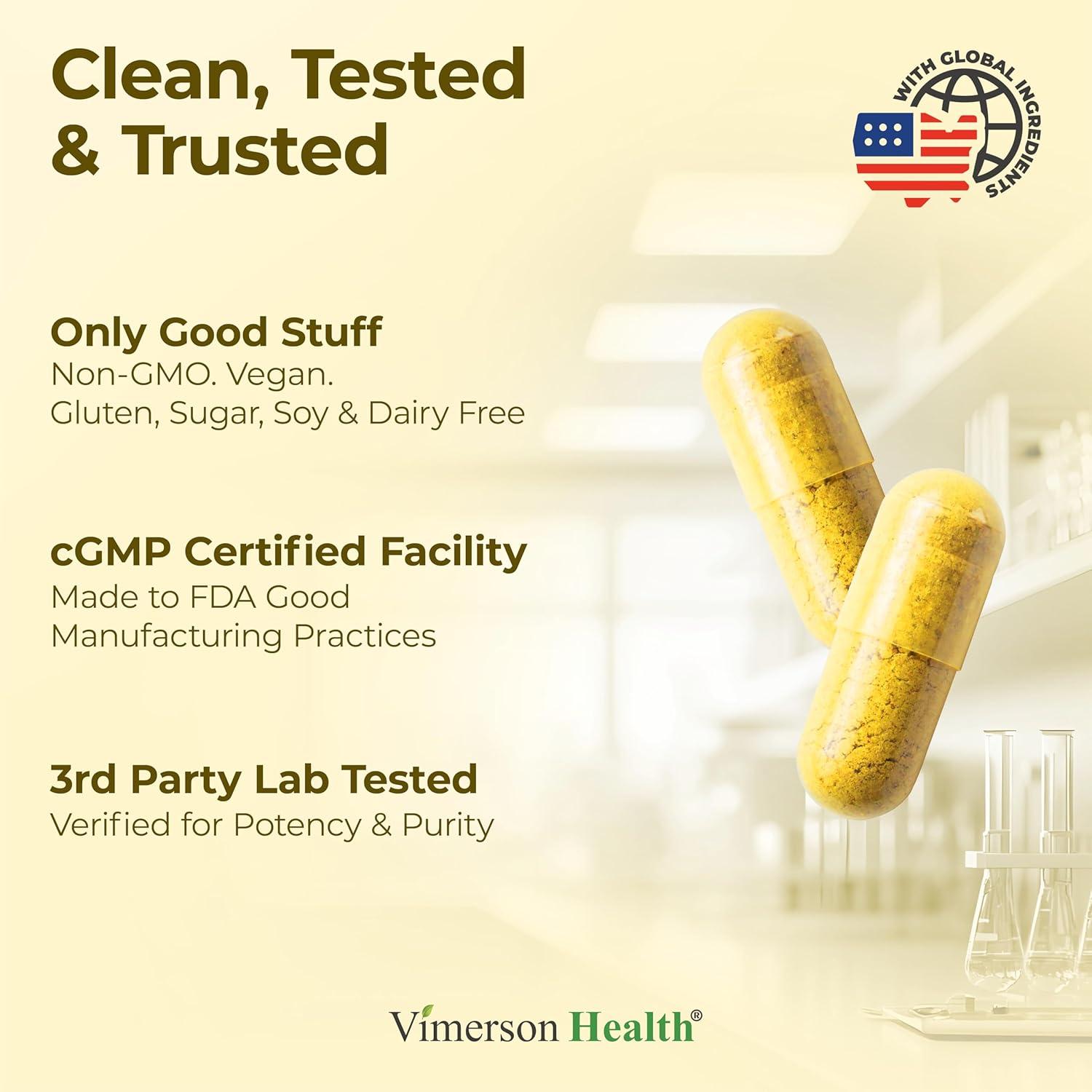 Suplemento de Cúrcuma y Manzanilla Vimerson Health 60 Cápsulas