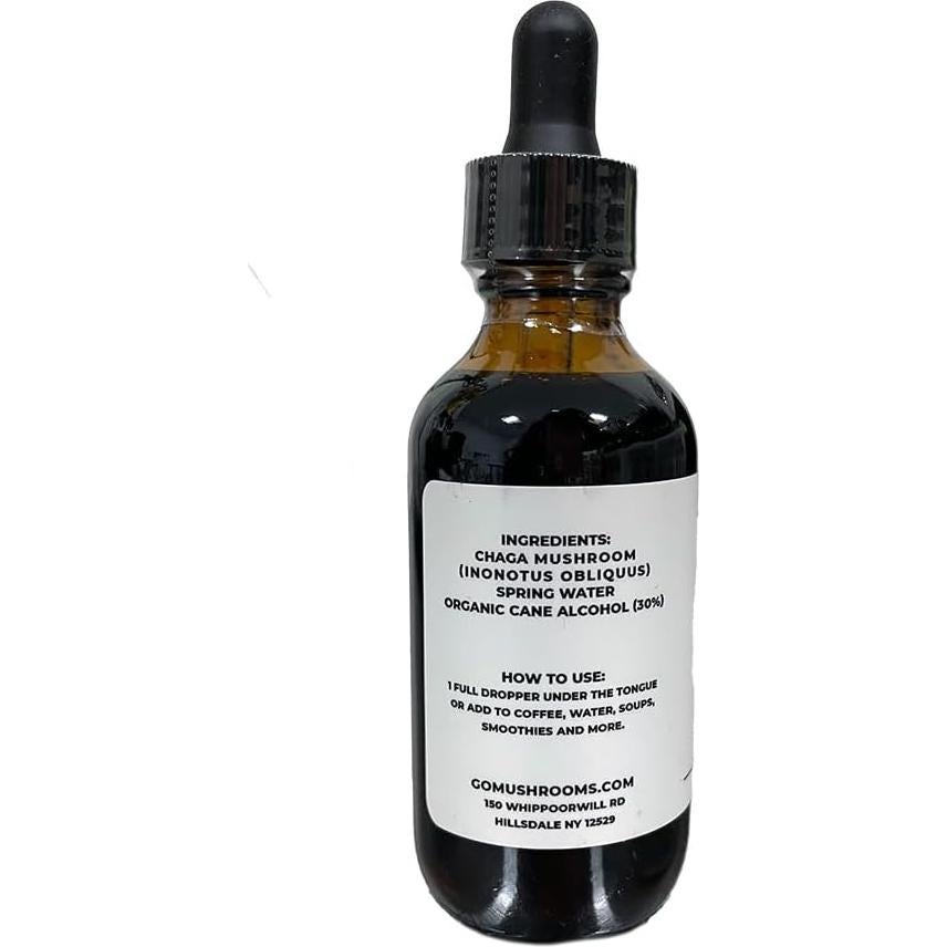 Tintura de Hongo Chaga GO Mushrooms 60 Porciones 60ml Antioxidante