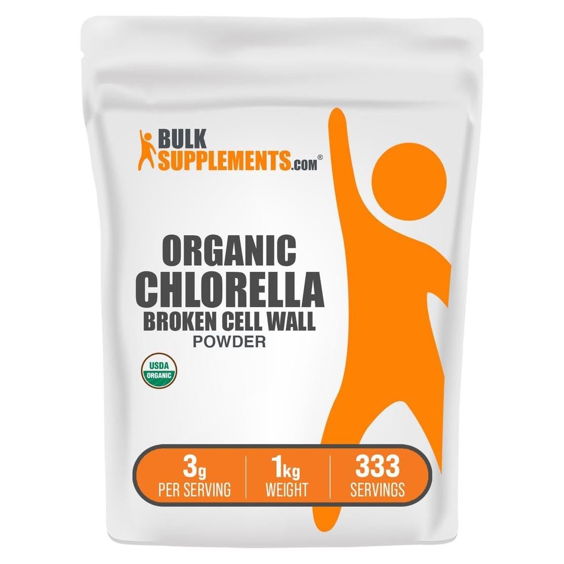 Polvo de Chlorella Orgánica BulkSupplements 1kg - Superalimento Verde