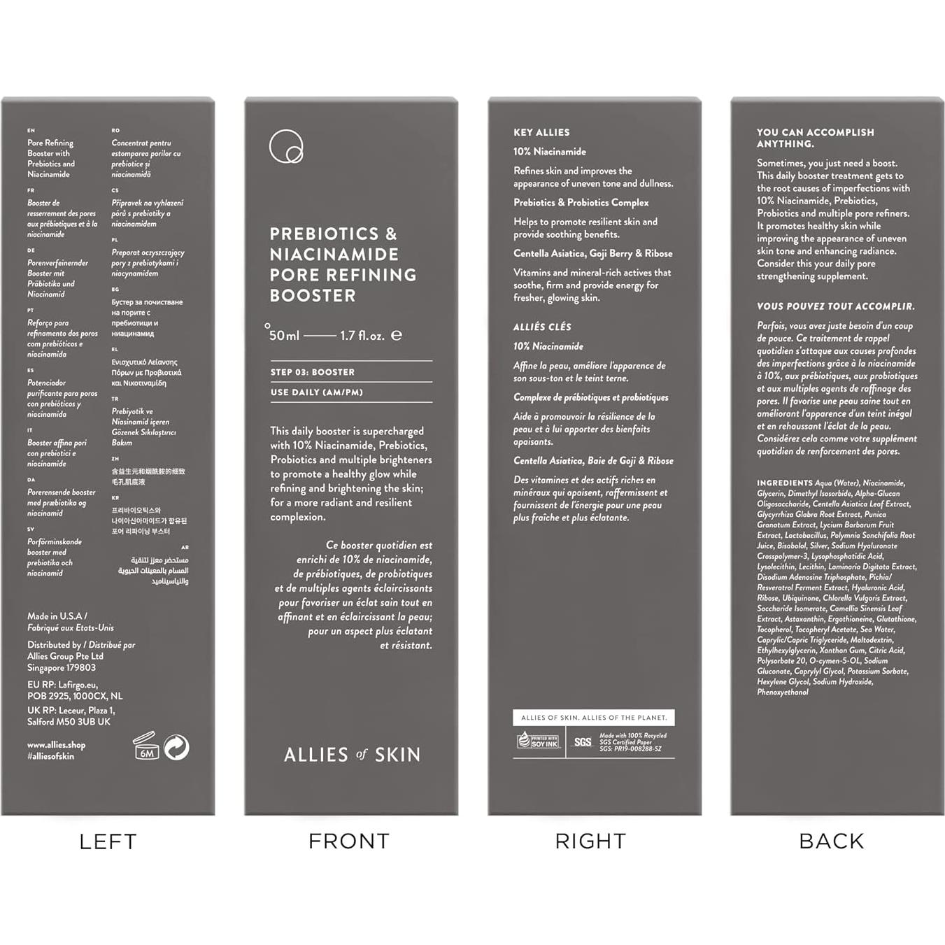 Suero Refinador de Poros Aliados 50 ml - 10% Niacinamida