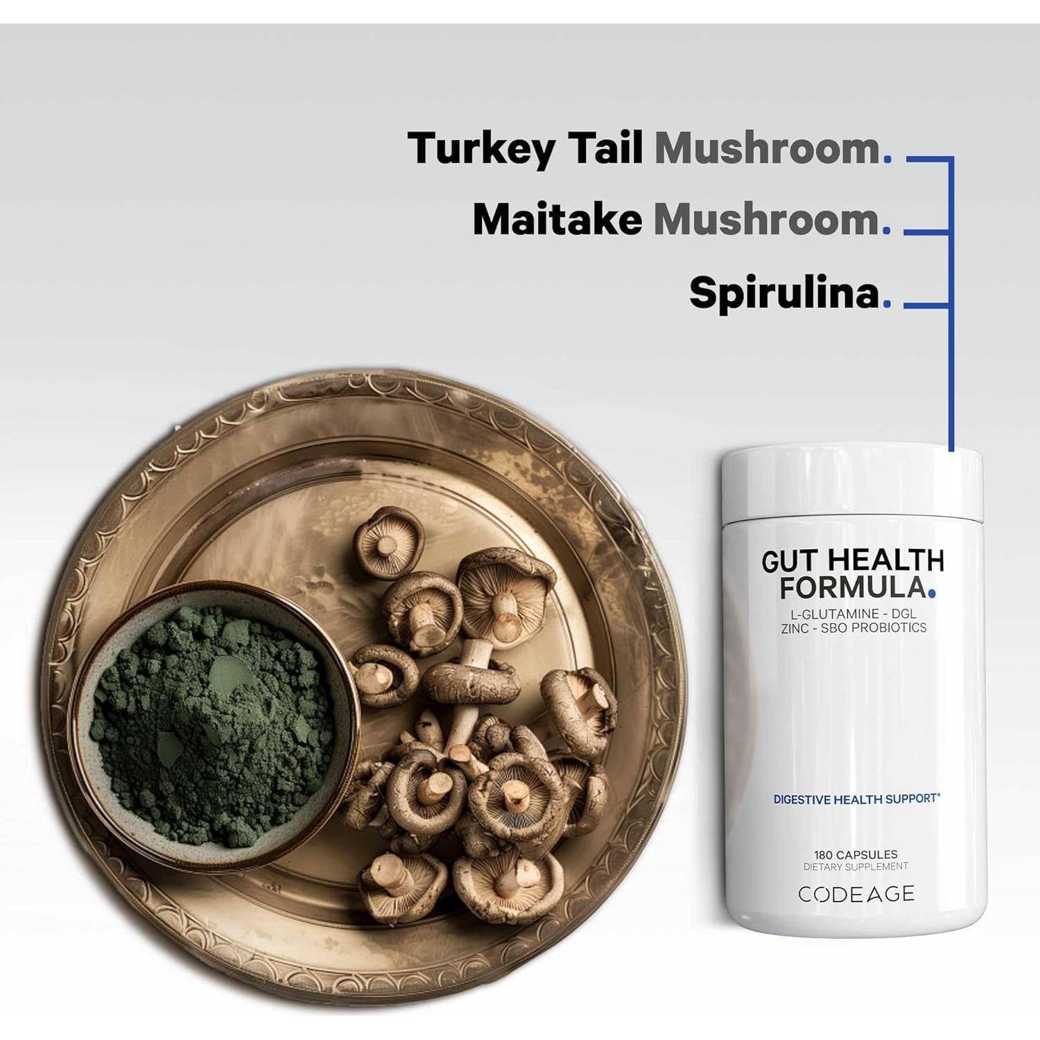 Suplemento Vegano de Salud Intestinal Codeage - 180 Cápsulas