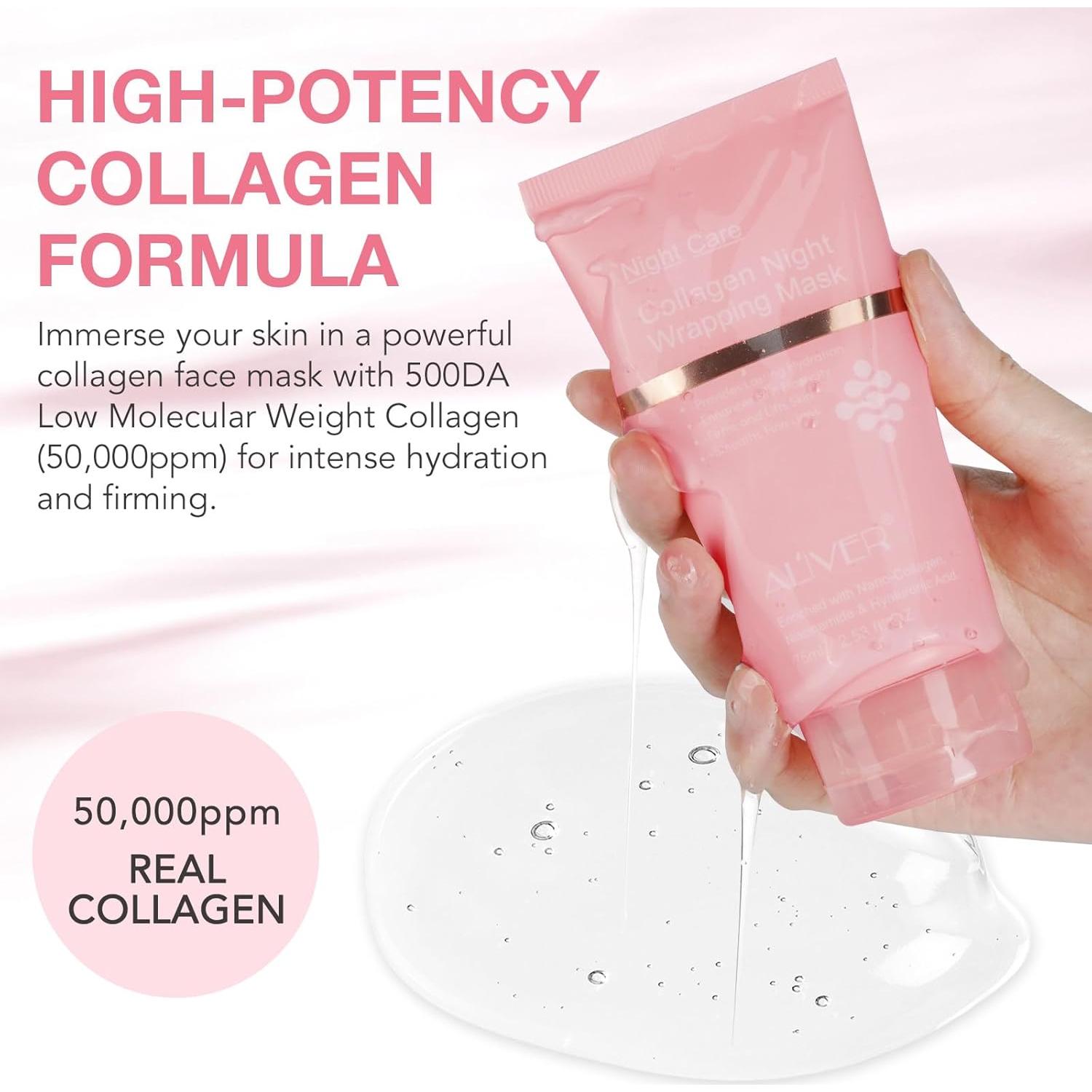 Mascarilla Facial Peel Off Colágeno Nocturna 75 ml - Hidratación y Elasticidad