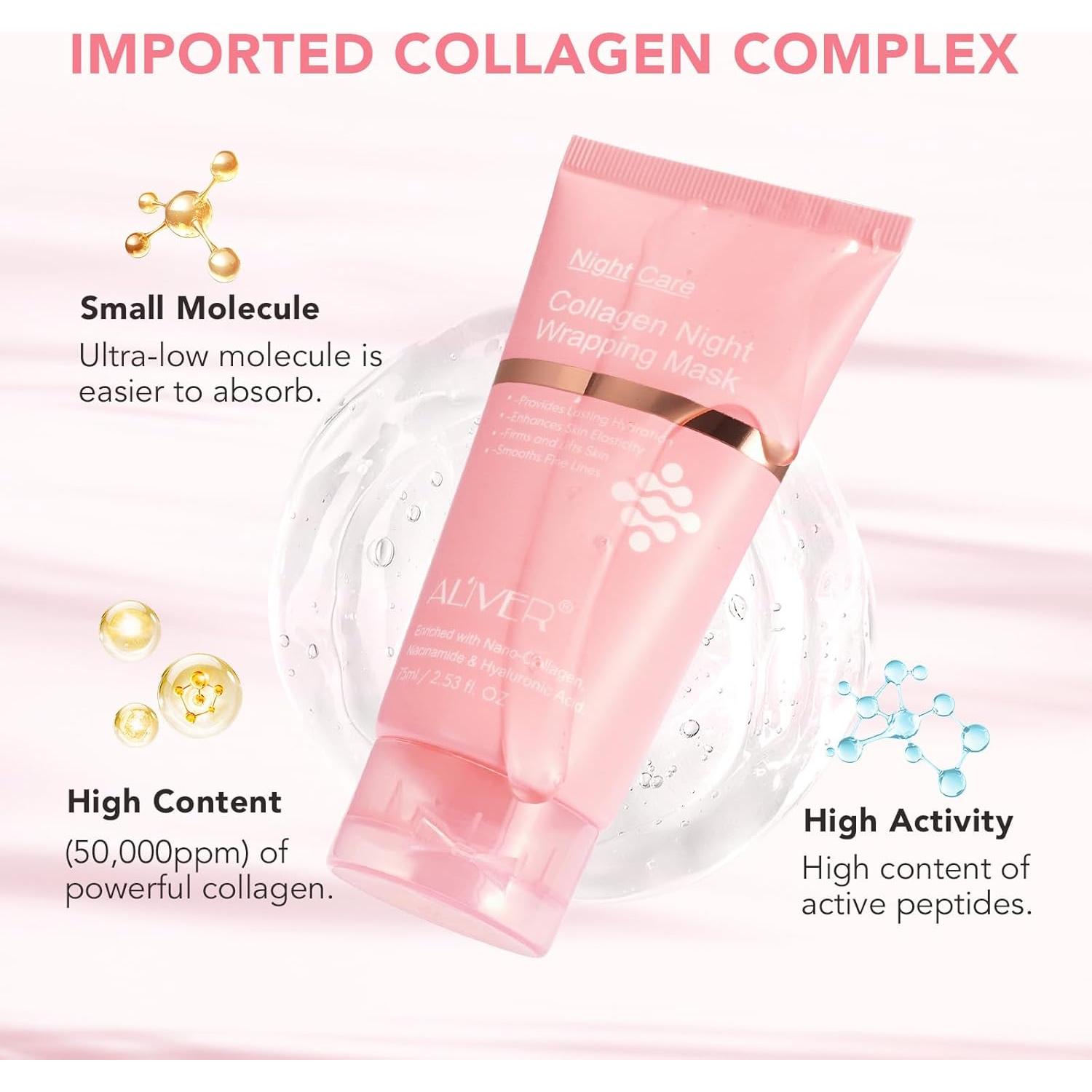 Mascarilla Facial Peel Off Colágeno Nocturna 75 ml - Hidratación y Elasticidad