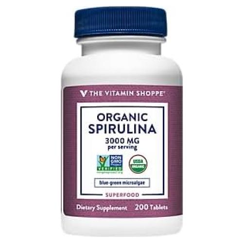 Espinaca de Mar Orgánica The Vitamin Shoppe 500 mg - 200 Tabletas
