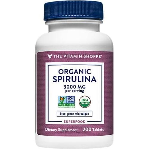 Espinaca de Mar Orgánica The Vitamin Shoppe 500 mg - 200 Tabletas