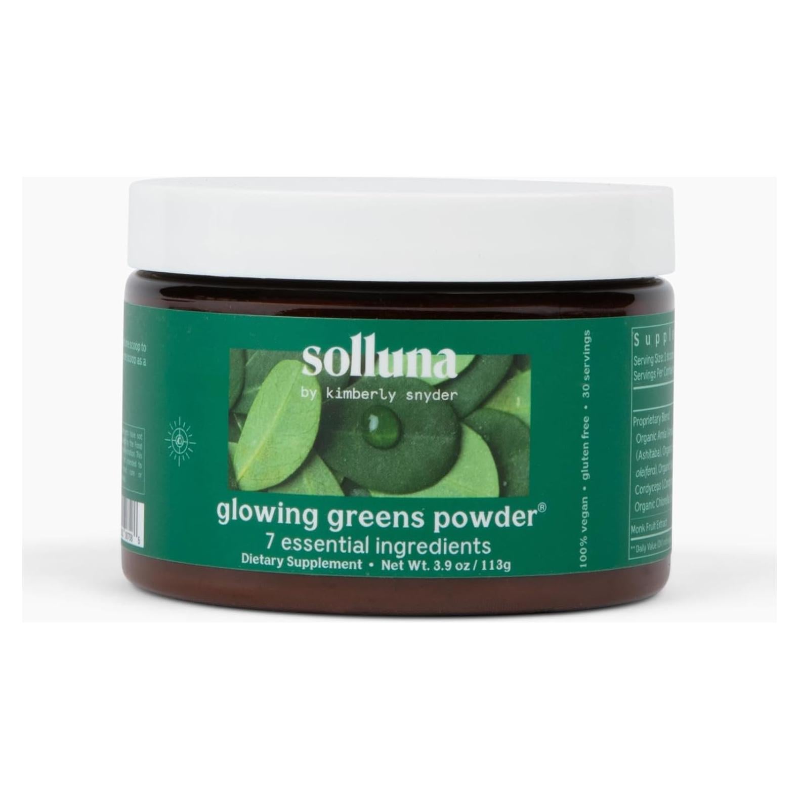 Polvo Verde Superalimento Solluna 30 Porciones Vegano