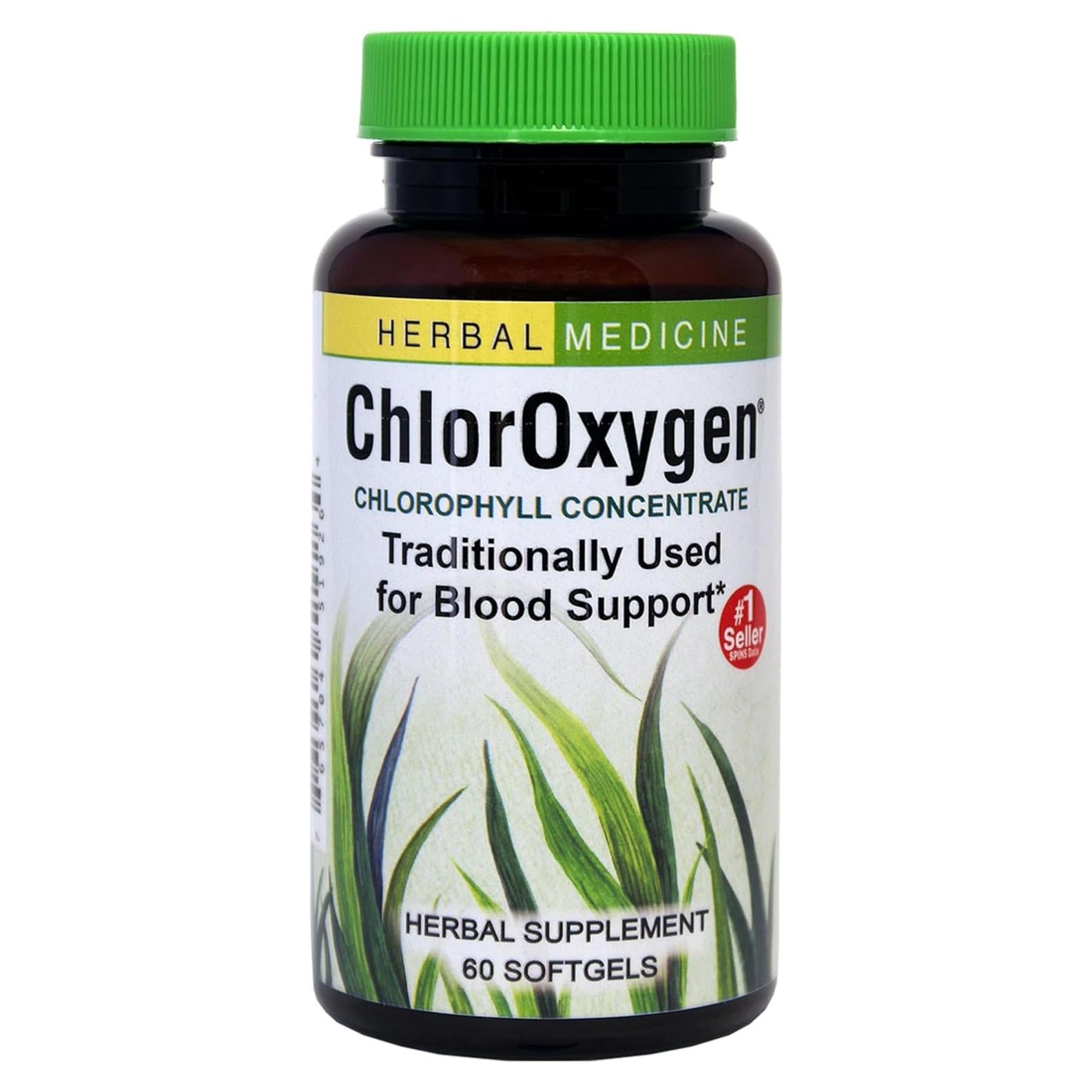 Suplemento de Clorofila ChlorOxygen Herbs Etc. 60 Gelatinas