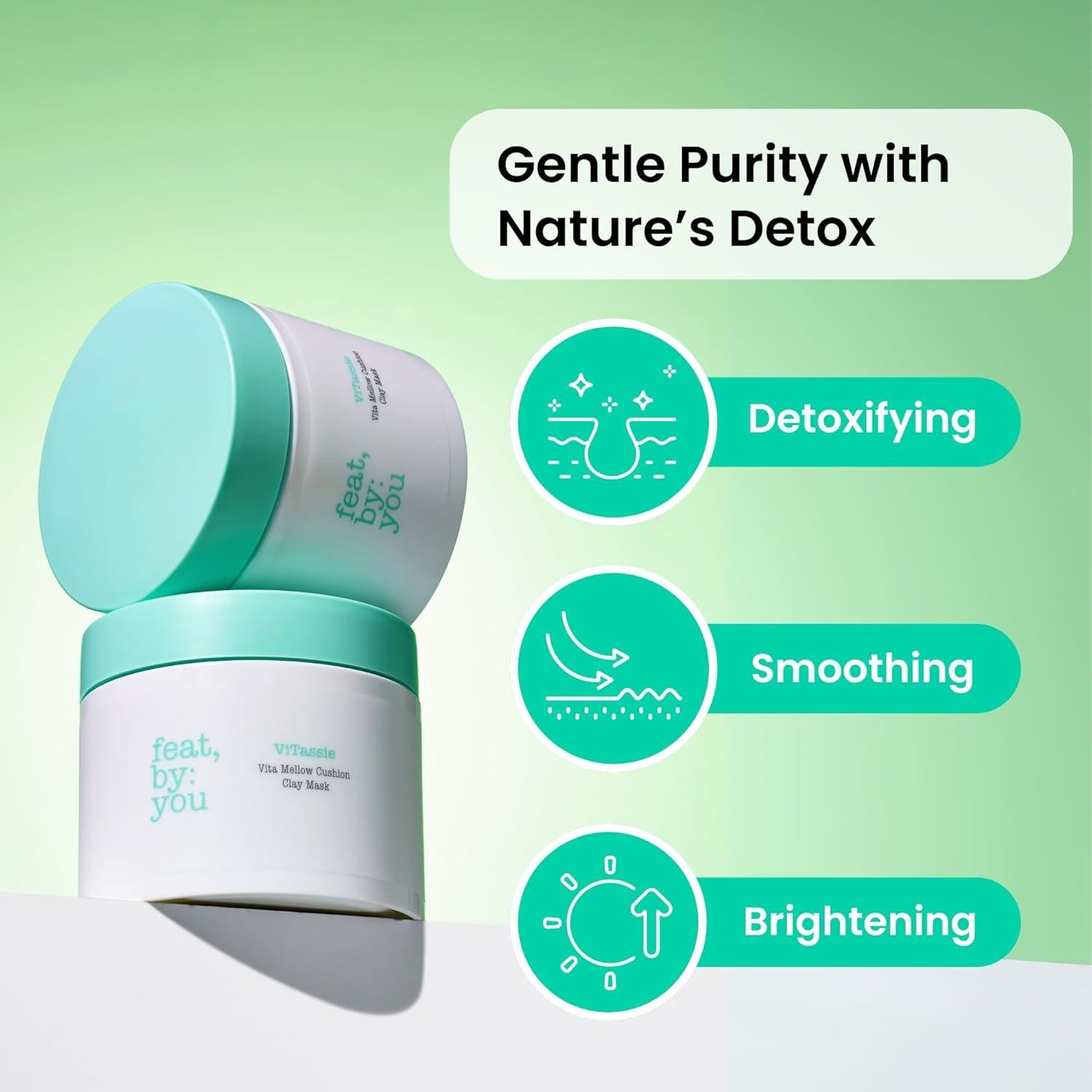 Mascarilla de Arcilla Vegana Feat By You 135 ml - Control de Sebo