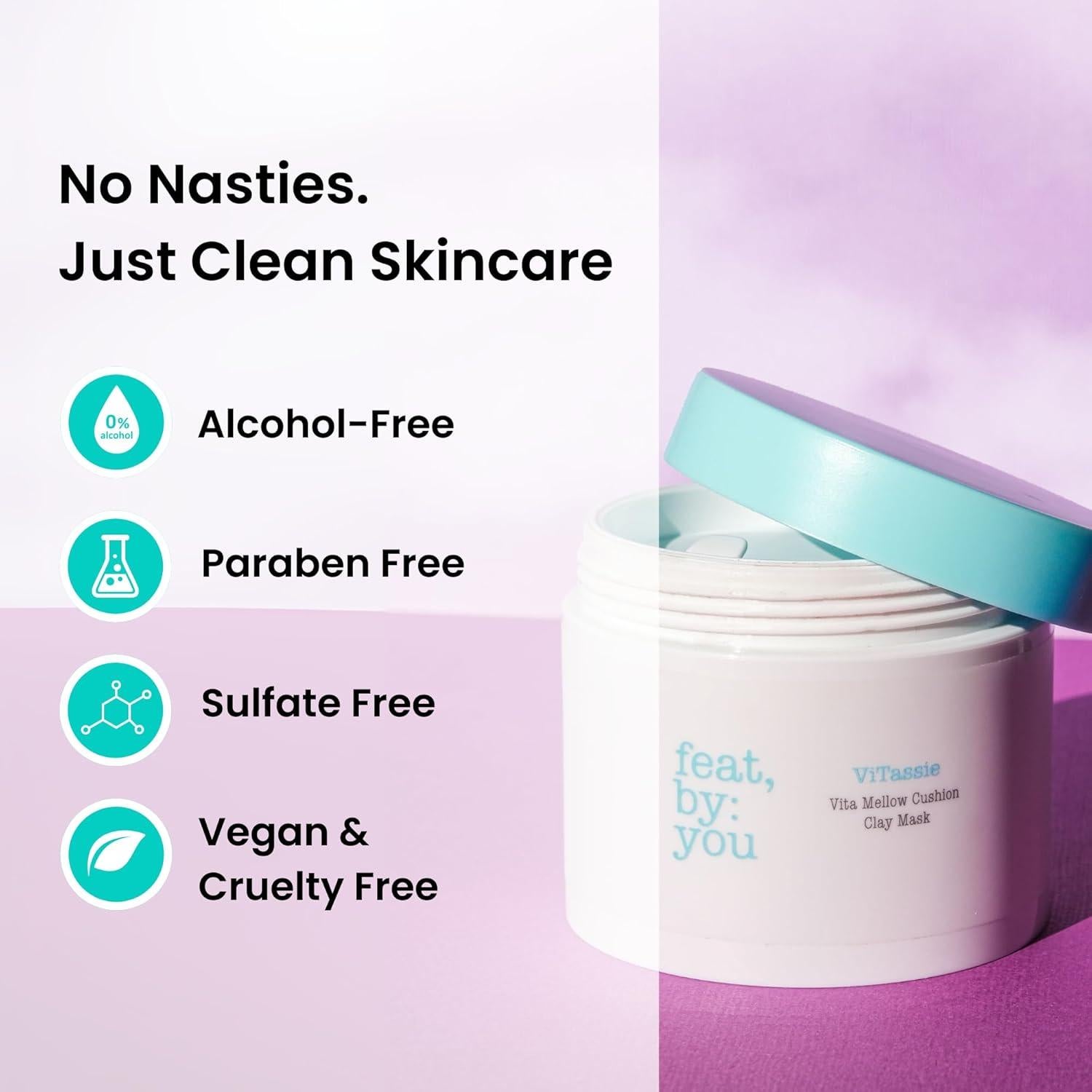 Mascarilla de Arcilla Vegana Feat By You 135 ml - Control de Sebo