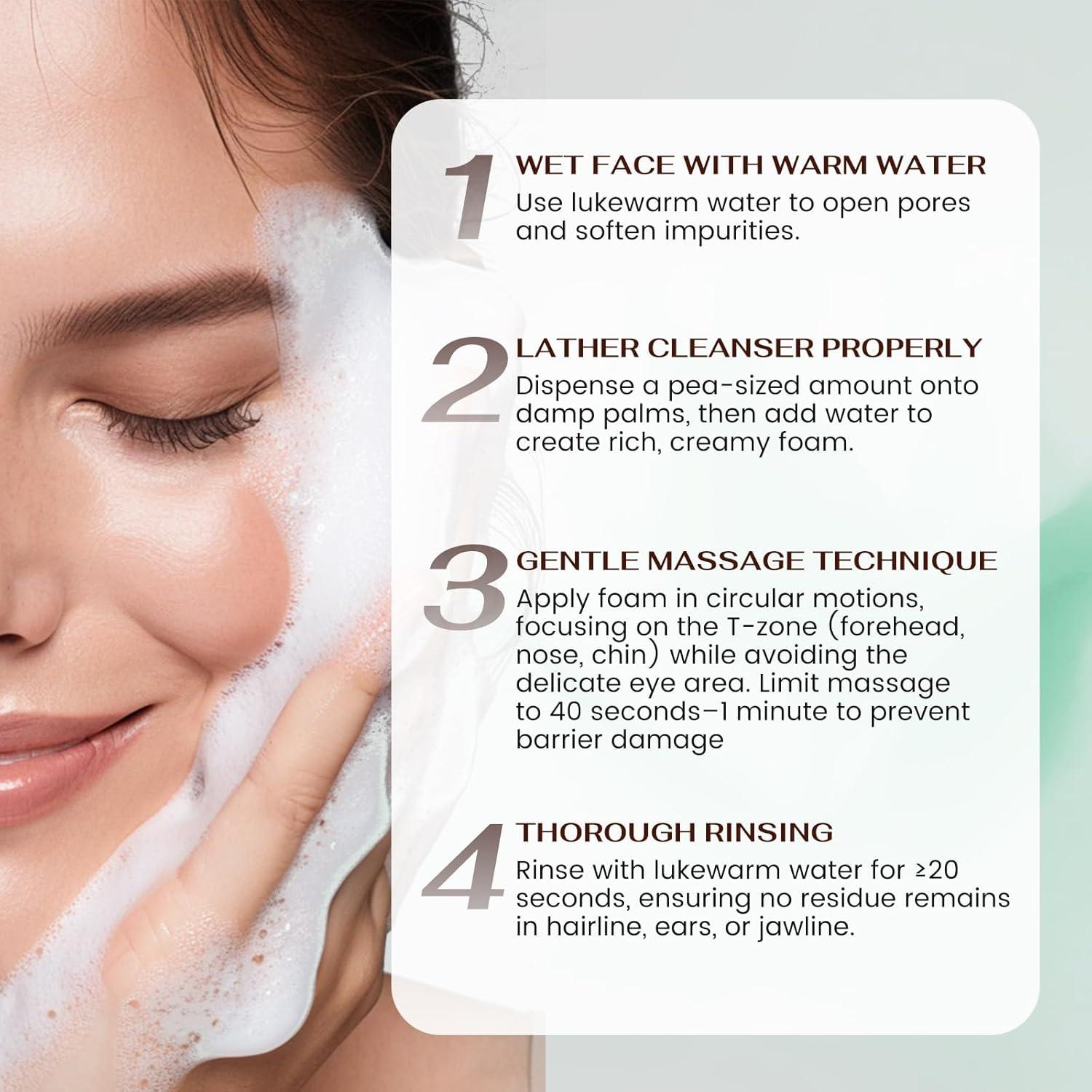 Limpiador Facial Espuma EMERLIN REMÈDE 120ml - Aloe, Ceramida NP, Ácido Hialurónico