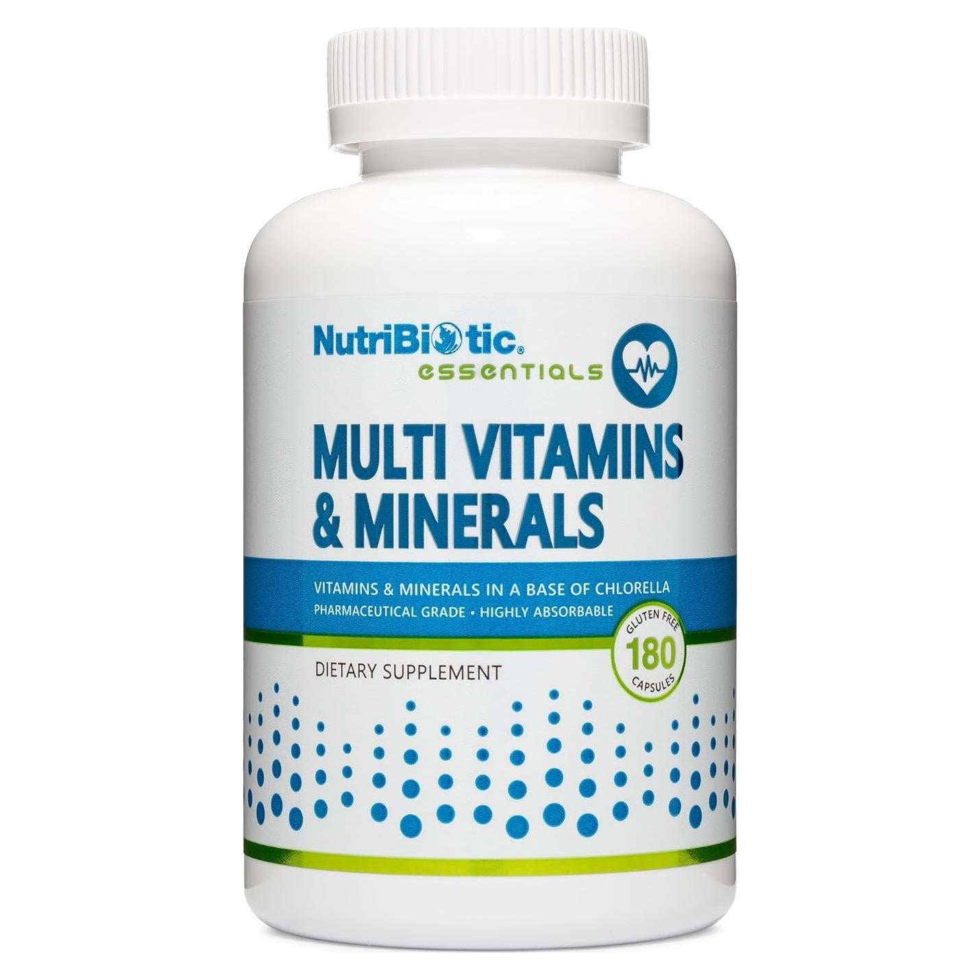 NutriBiotic Multivitaminas y Minerales 180 Cápsulas Grado Farmacéutico