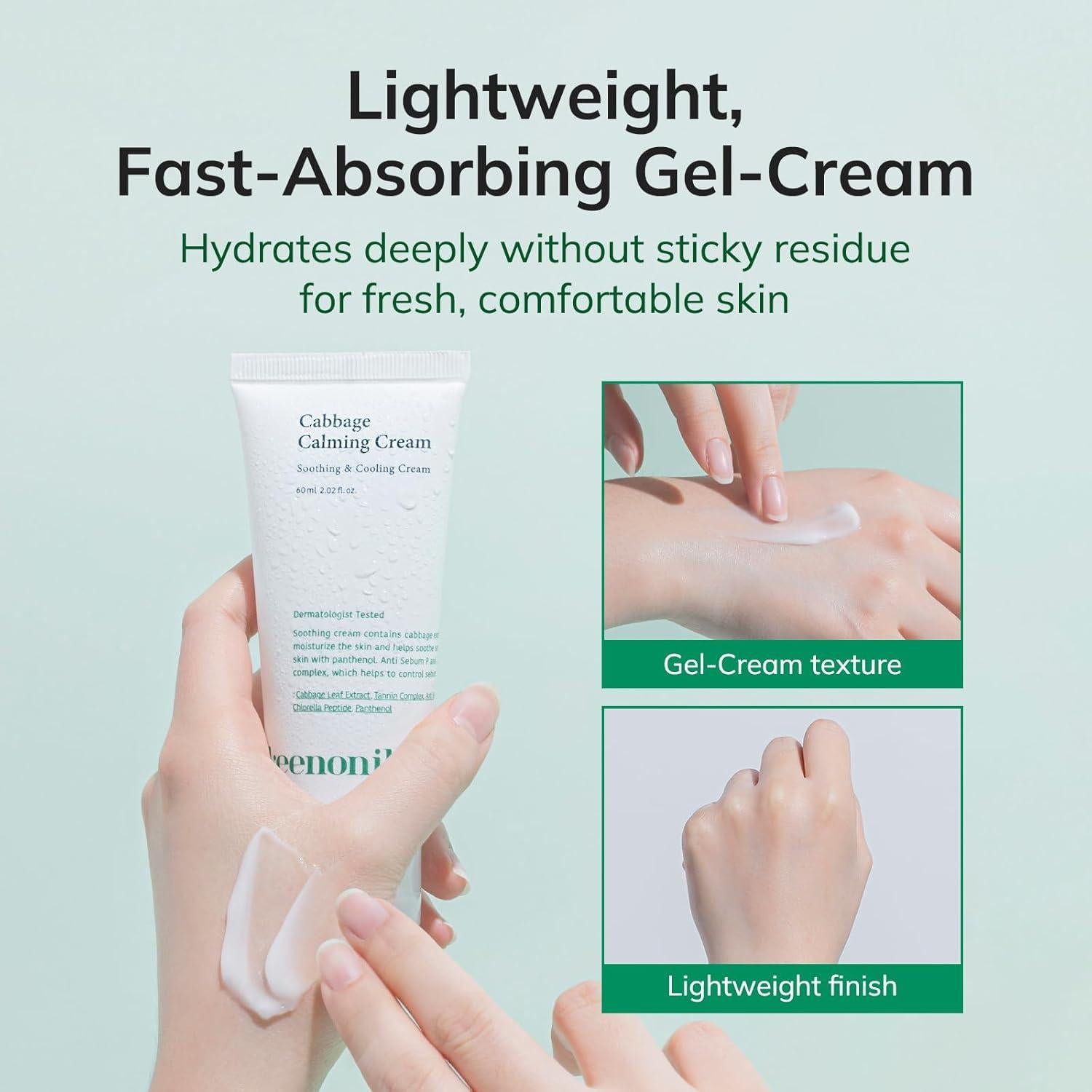 Crema Calmante de Repollo Keenoniks 60ml - Hidratante Piel Sensible