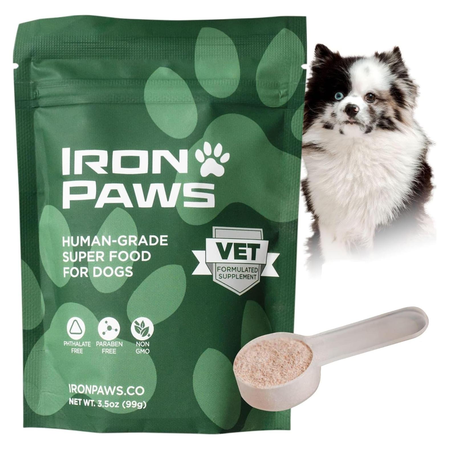 Suplemento en Polvo para Perros Iron Paws 99.22 g Salud Dental y Articulaciones