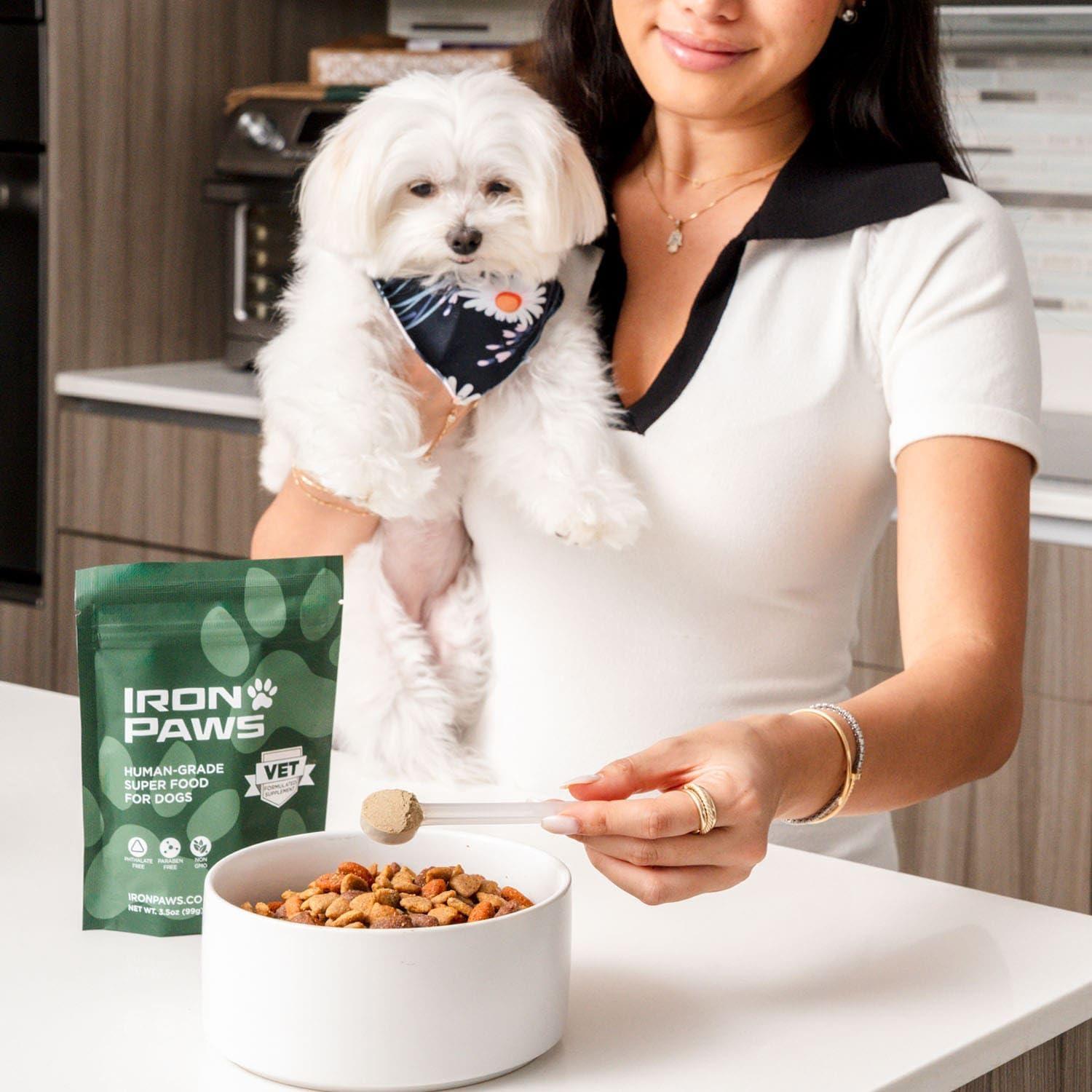 Suplemento en Polvo para Perros Iron Paws 99.22 g Salud Dental y Articulaciones