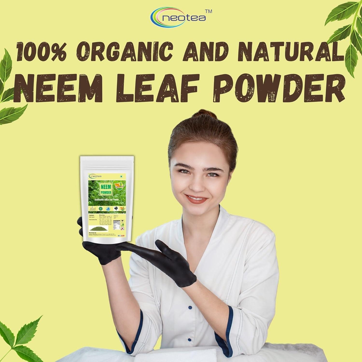 Polvo de Neem Orgánico Neotea 300 g - Cuidado Piel y Cabello