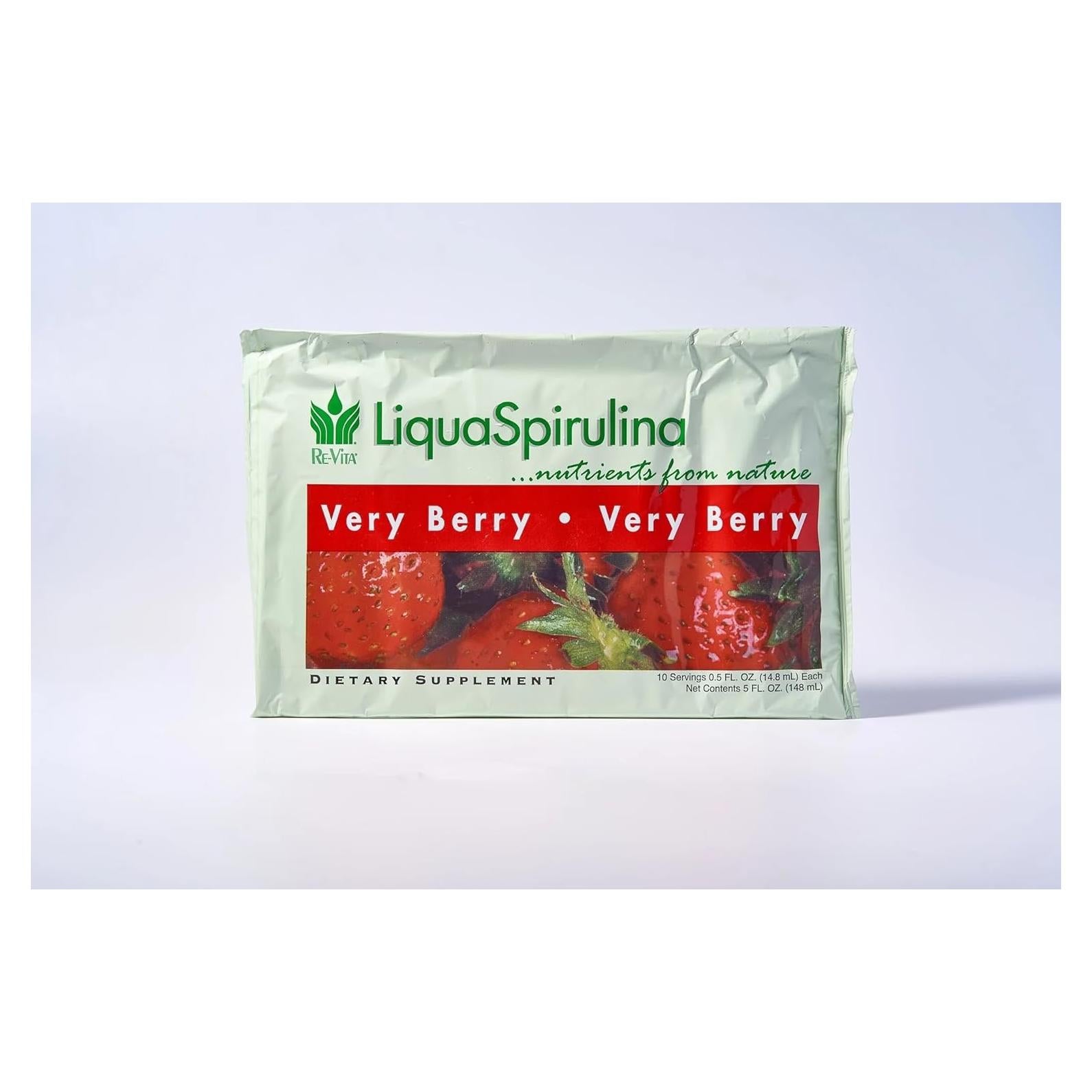 Paquete de Spirulina Liqua Very Berry 30 Porciones