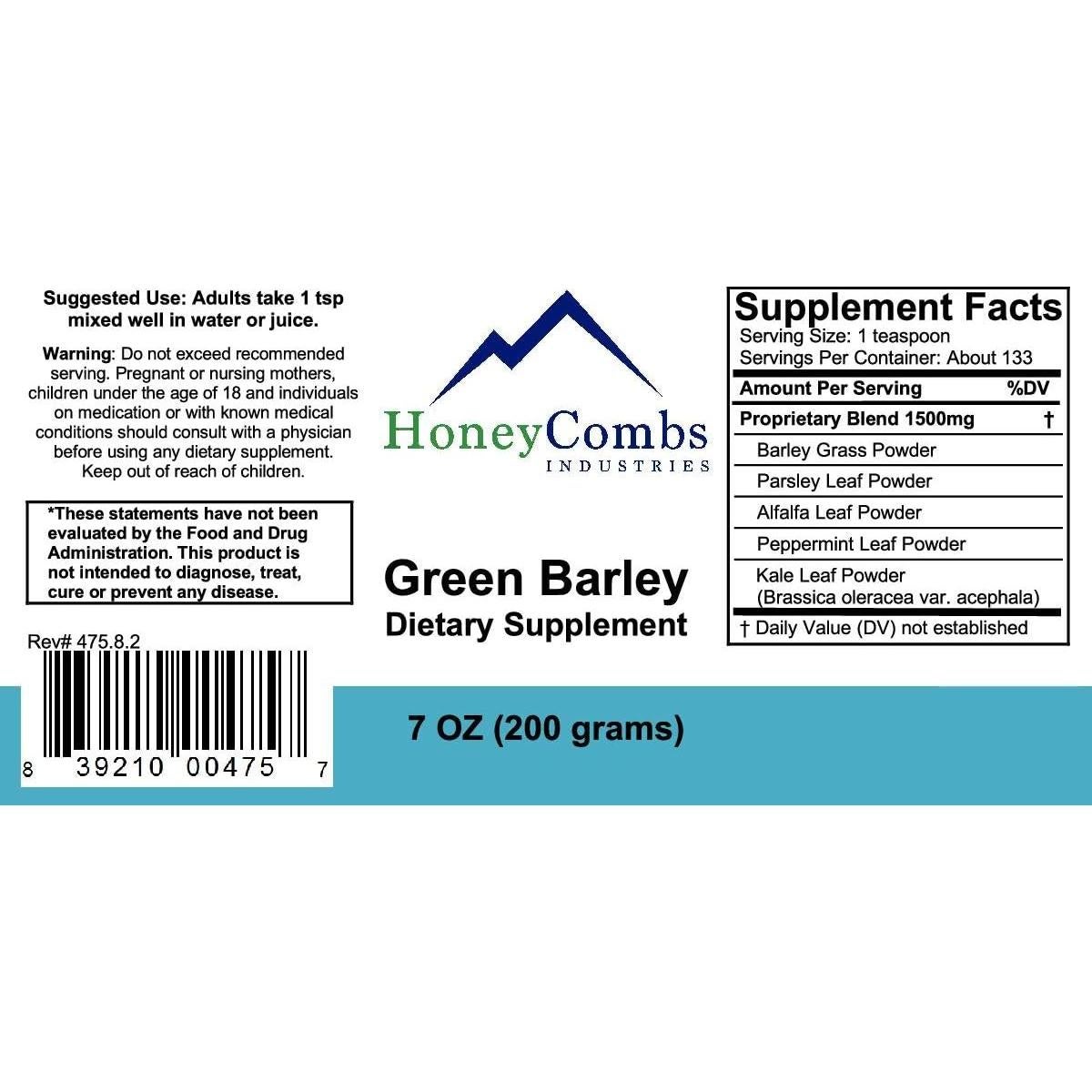 Cebada Verde 4 HoneyCombs - Suplemento en Polvo 240 g