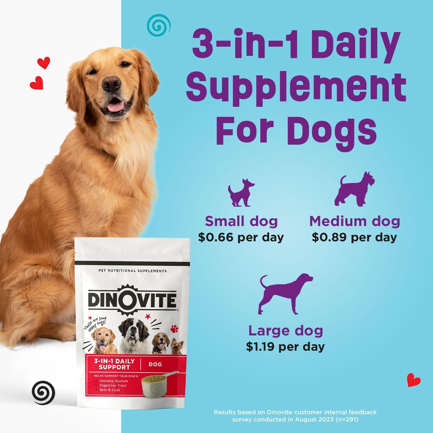 Dinovite 3 en 1 Probiotico para Perros Medianos 30 Porciones
