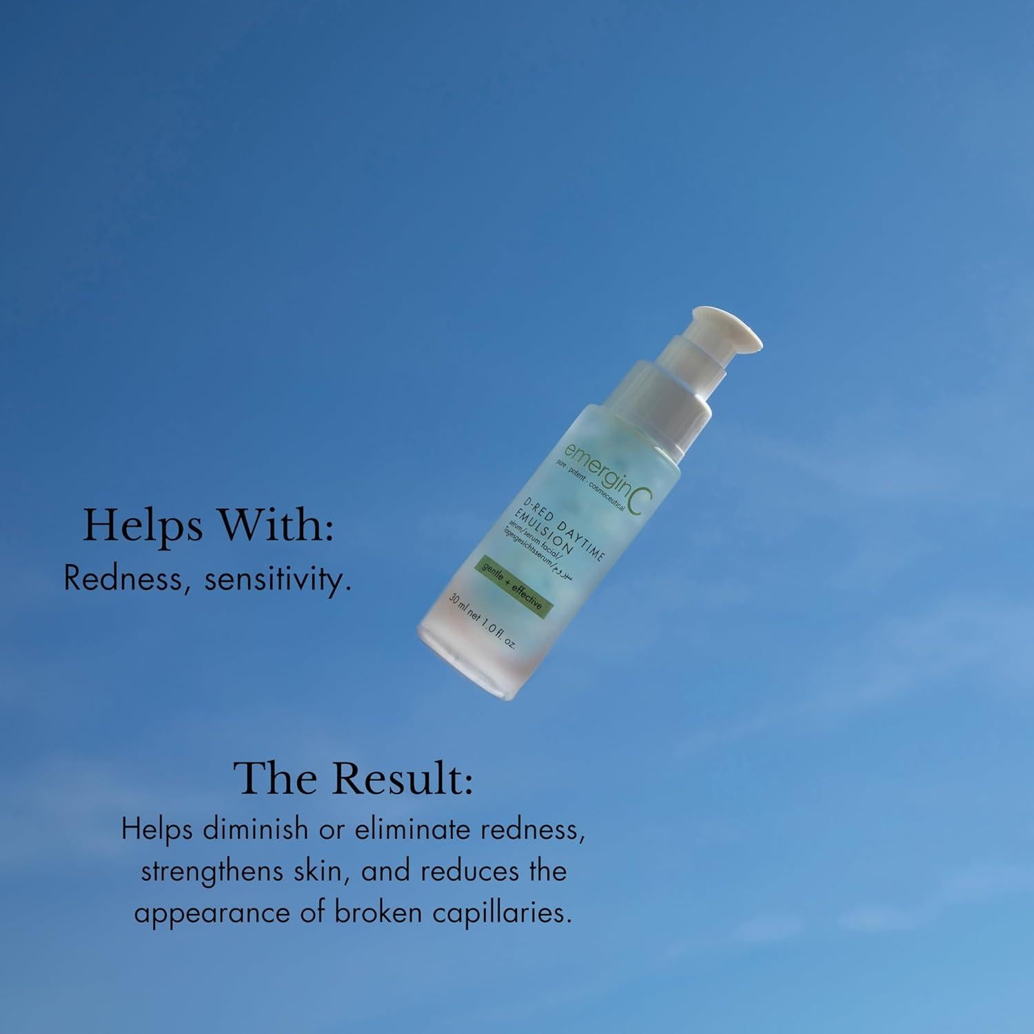 Emulsión Diurna EmerginC D-Red 30 ml - Aloe Vera y Manzanilla