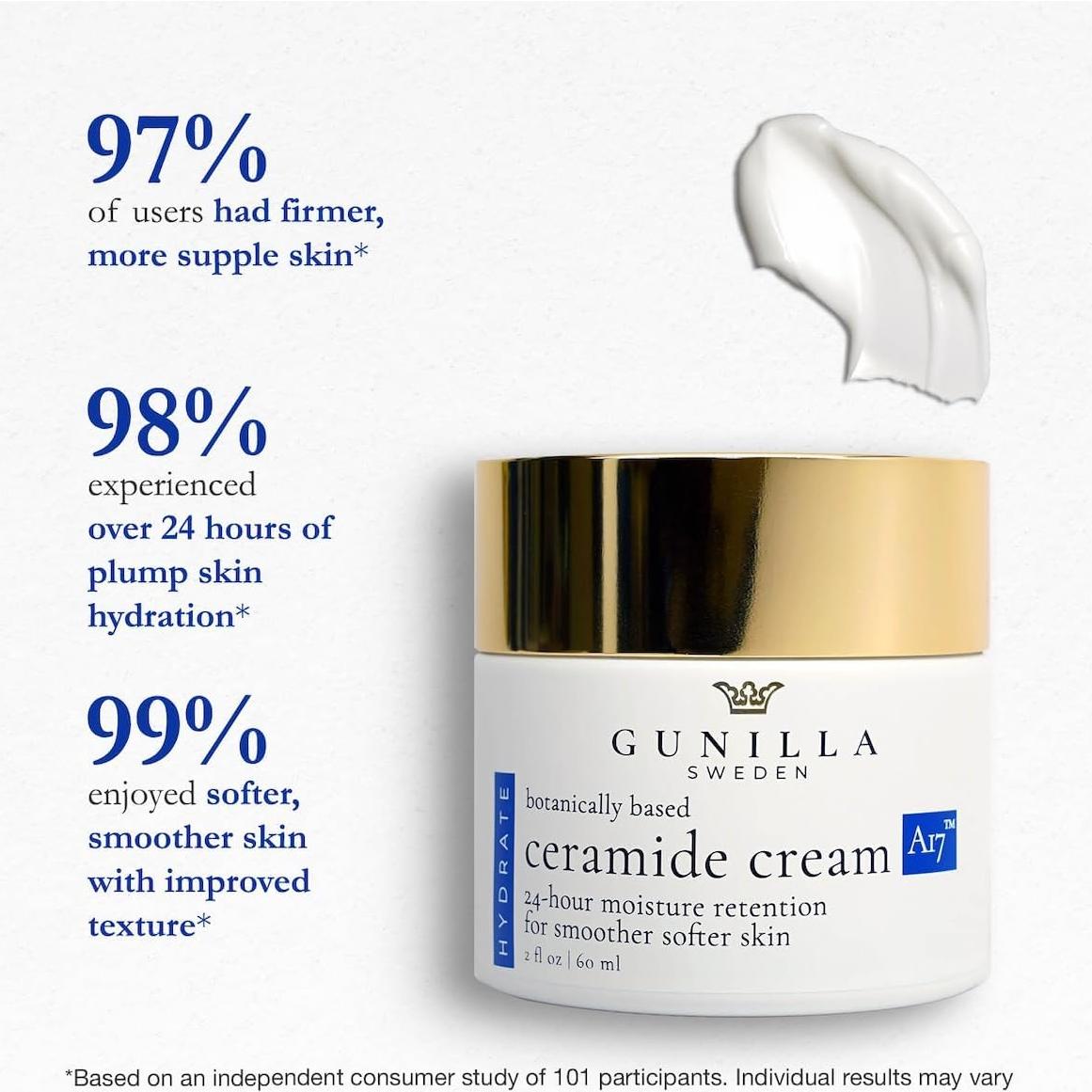 Crema de Ceramida GUNILLA 56.7 g Vegana y Sin Fragancia