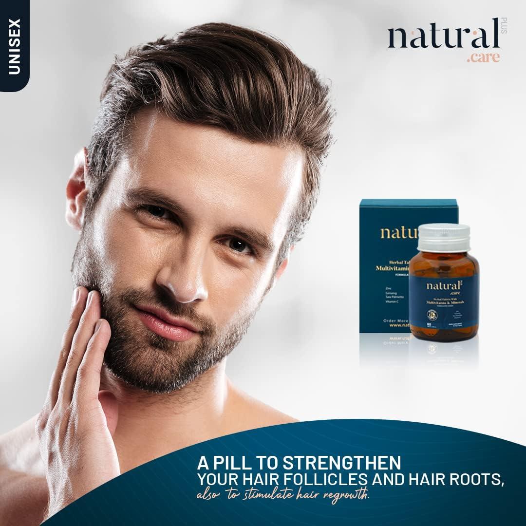 Vitaminas para el Crecimiento del Cabello Natural Care 5000 mcg Biotina