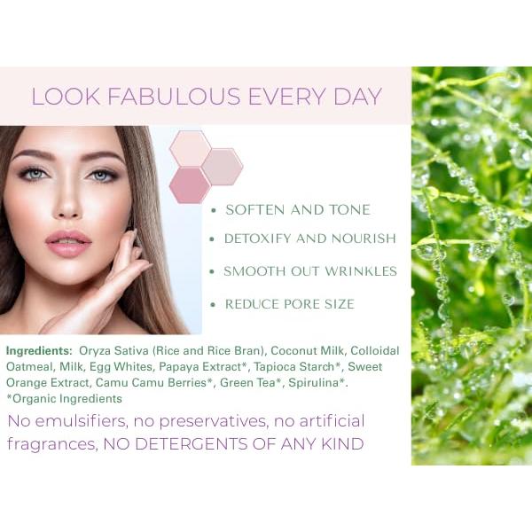 Exfoliante Facial Natural Fleur De Lis 59.4 g - Enzima de Arroz y Papaya