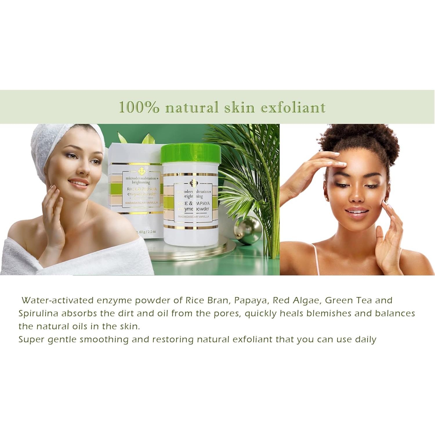 Exfoliante Natural Fleur De Lis - Polvo de Enzima de Arroz y Papaya 59.53g