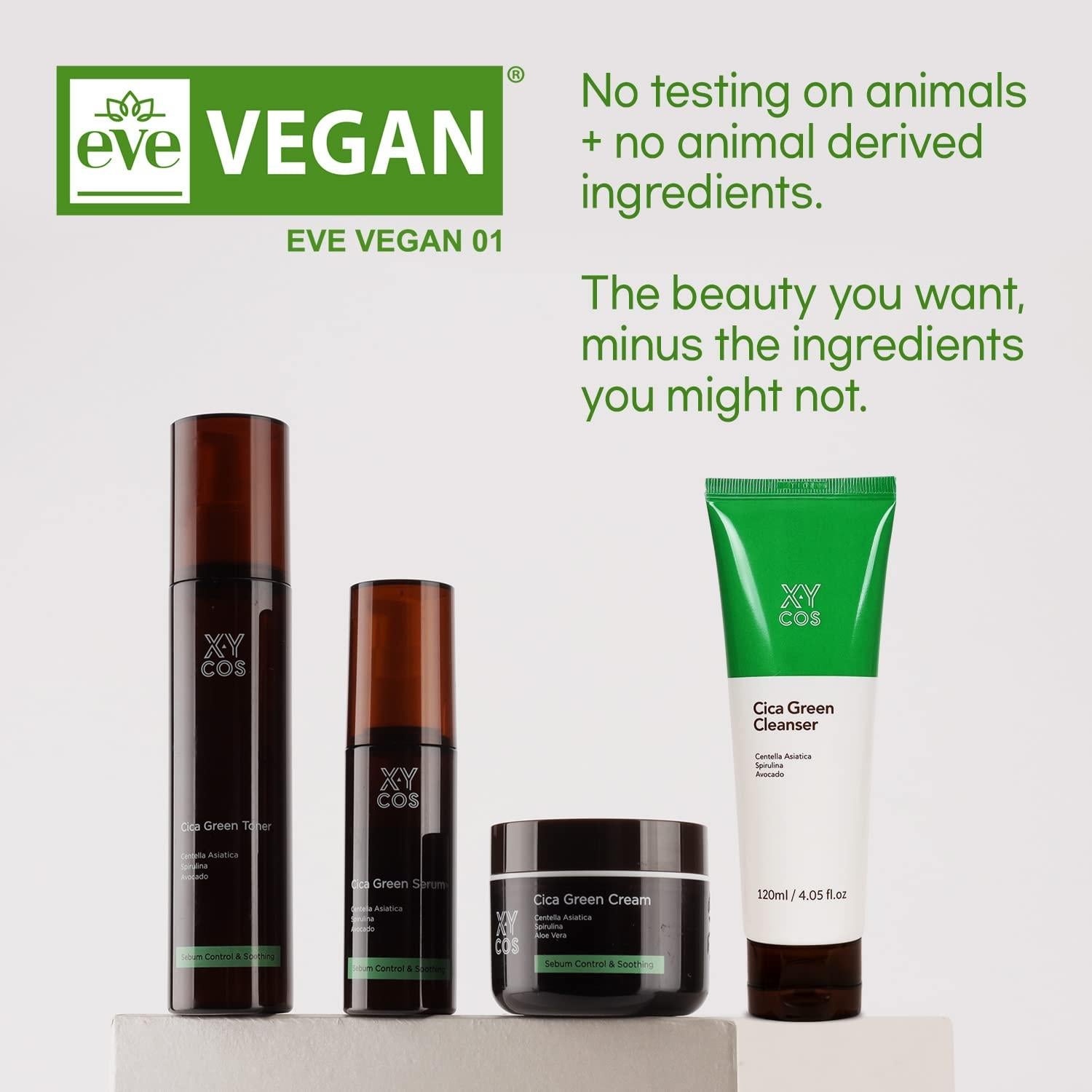 Crema Verde Cica 48g - Vegana y Libre de Crueldad - Piel Sensible