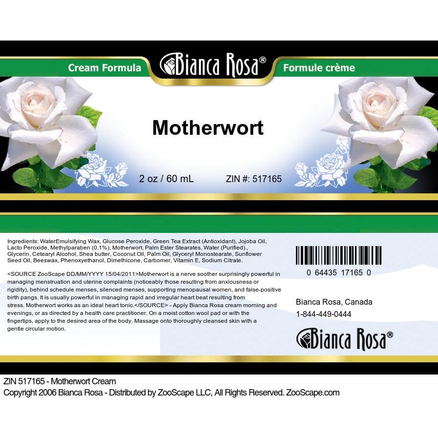 Crema de Motherwort Bianca Rosa 3 x 56.7 g Sin Rellenos