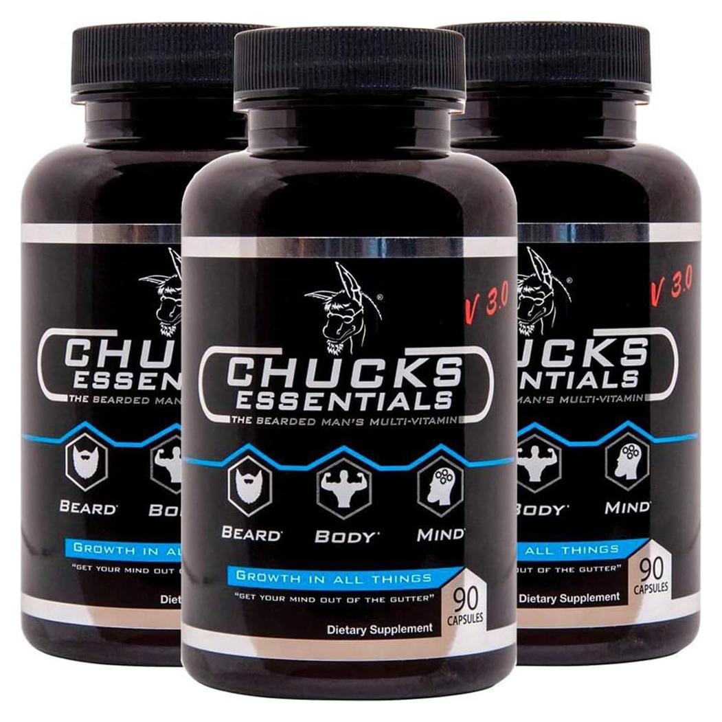 Multivitamínico para Hombre Barbudo Badass Beard 90 Cápsulas
